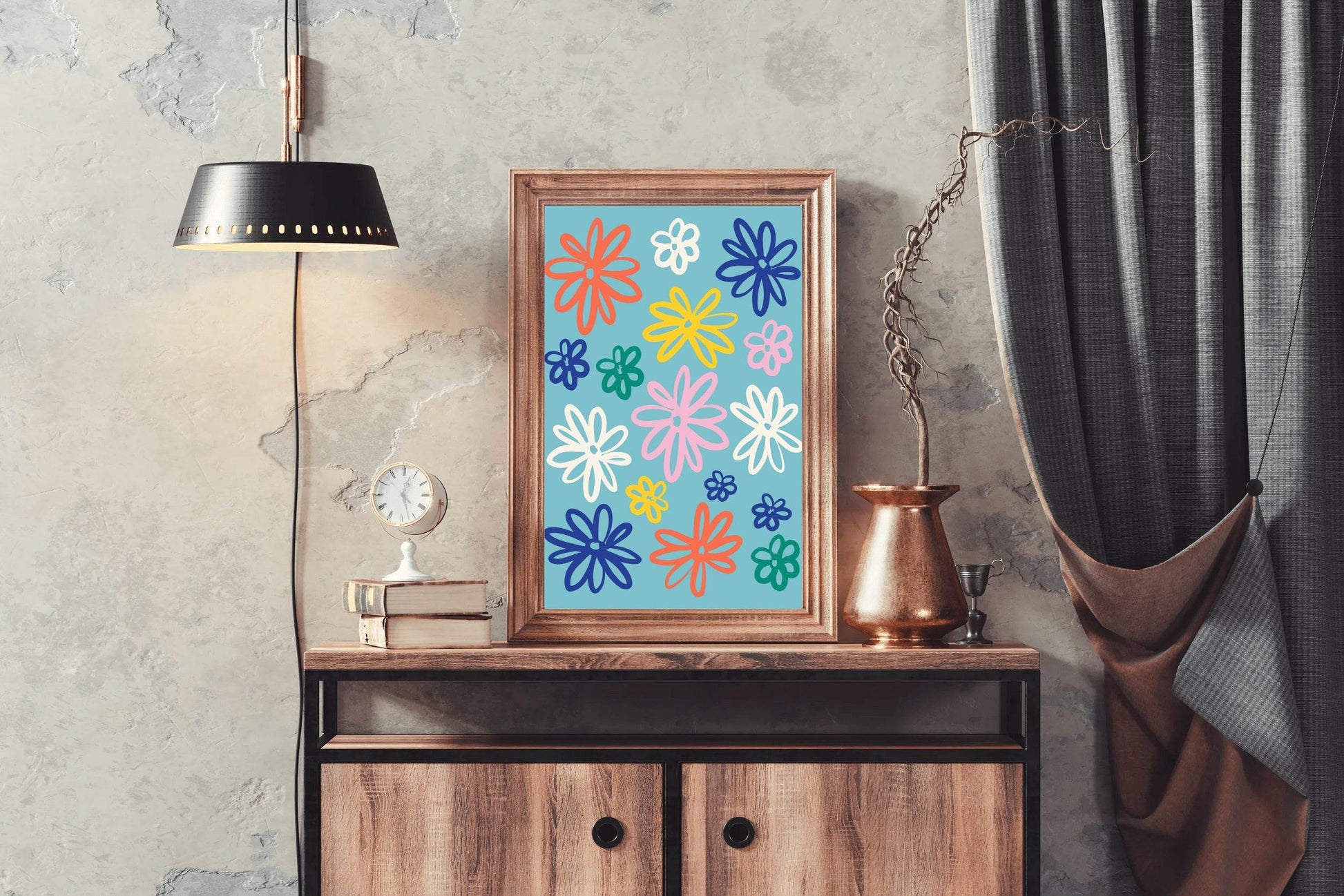 Painting The Leaves of The Spoon Flower Wall Art - beink online art store