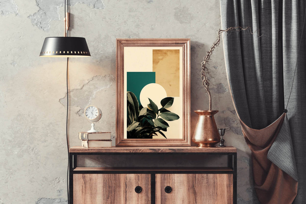 Modern Leaves Abstract Wall Art - beink online art store