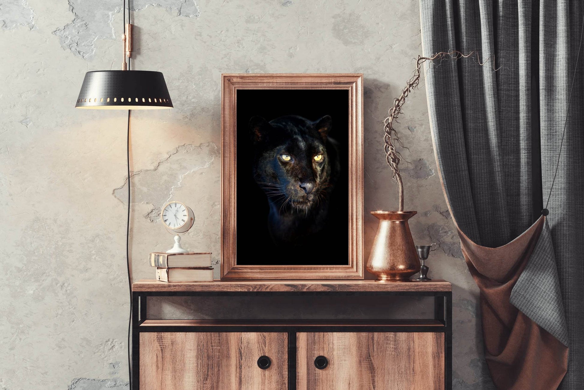 Angry Face of Black Panther Wall Art - beink online art store