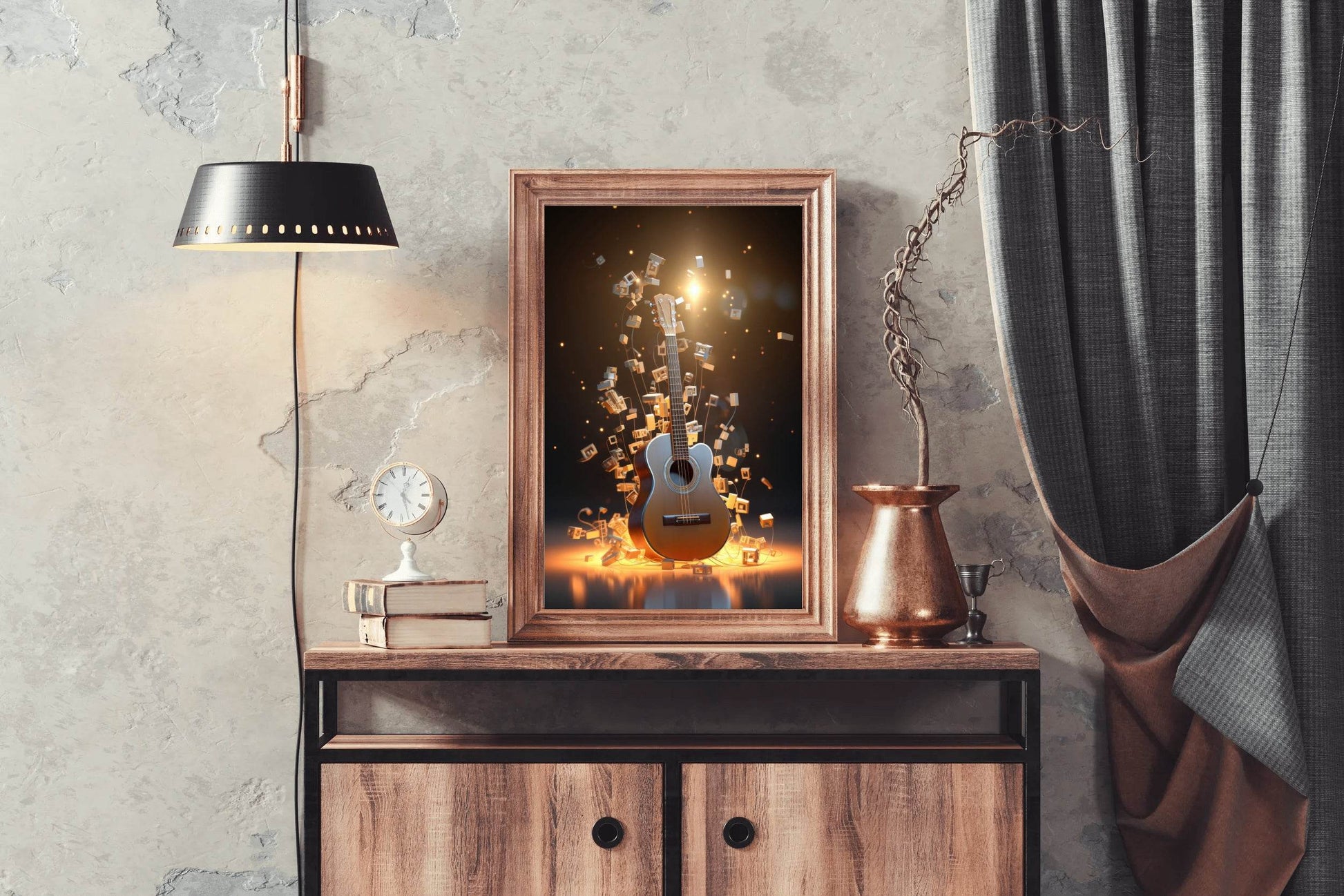 Brilliant Electric Guitar Wall Art - beink online art store