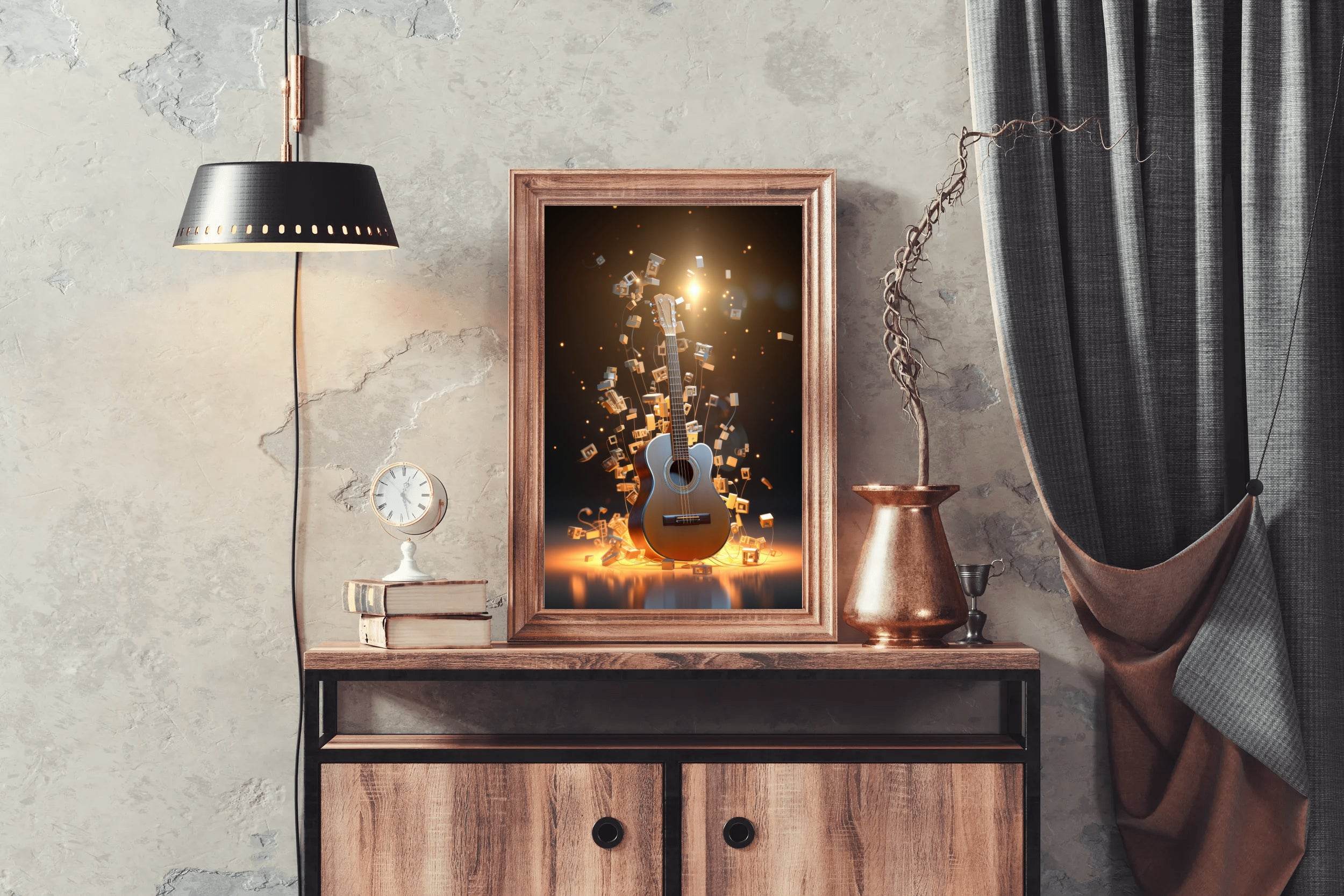Brilliant Electric Guitar Wall Art - beink online art store