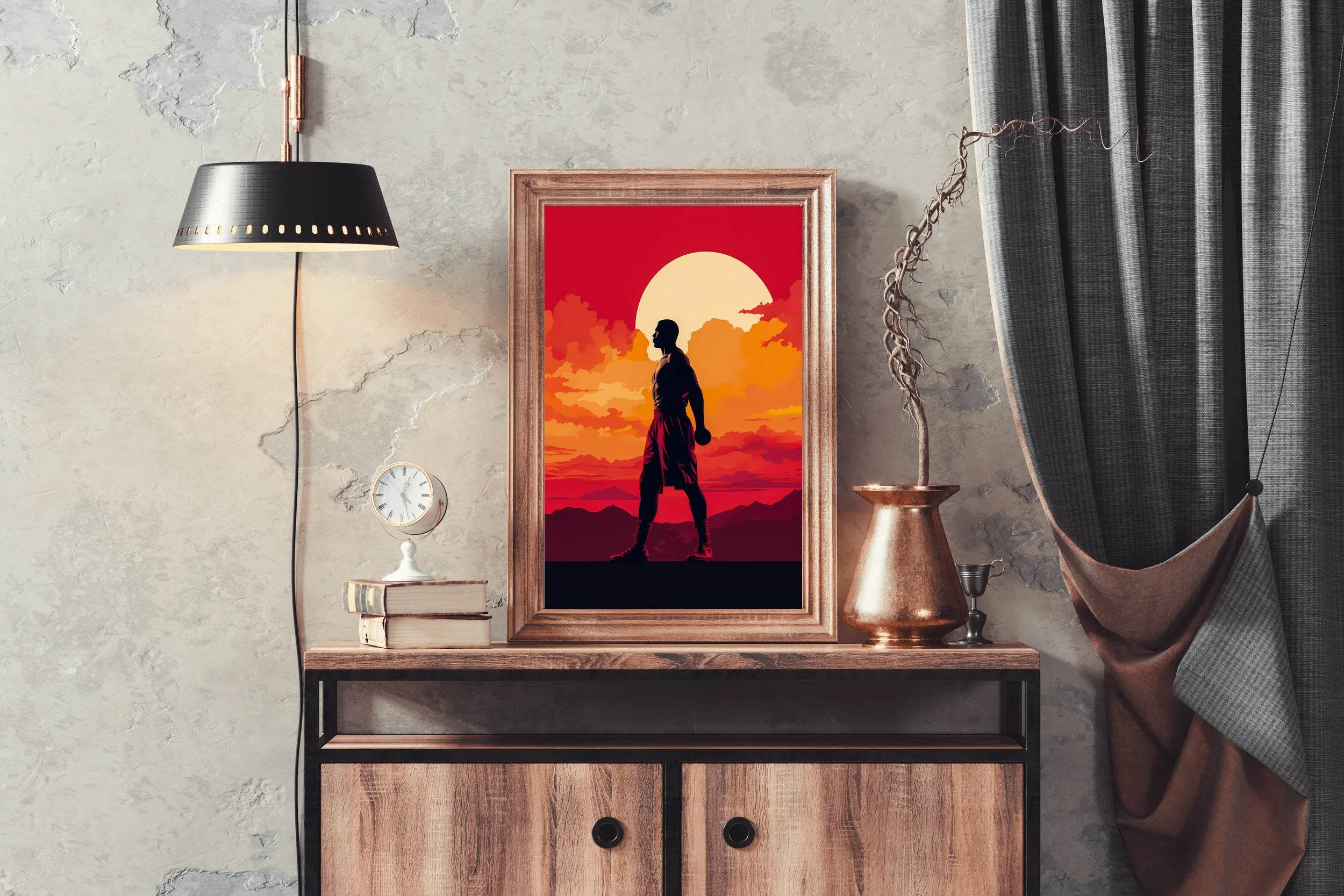 Anime Style Boxing Day Wall Art - beink online art store