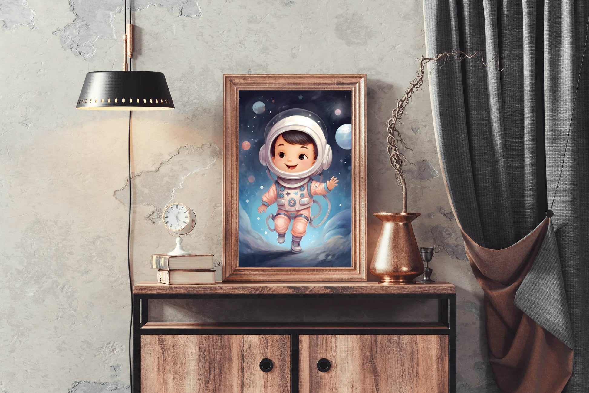 Cute Baby Astronaut Artwork - beink online art store