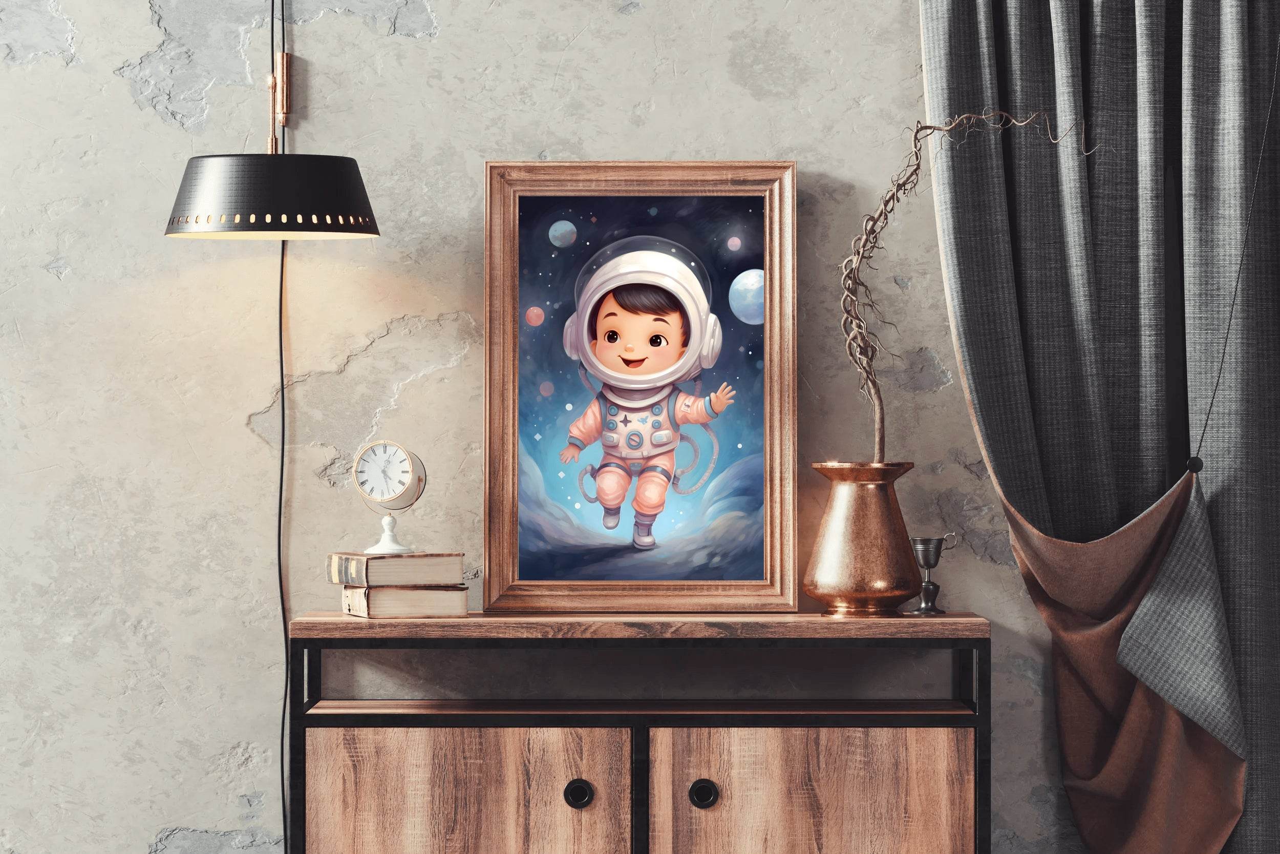 Cute Baby Astronaut Artwork - beink online art store