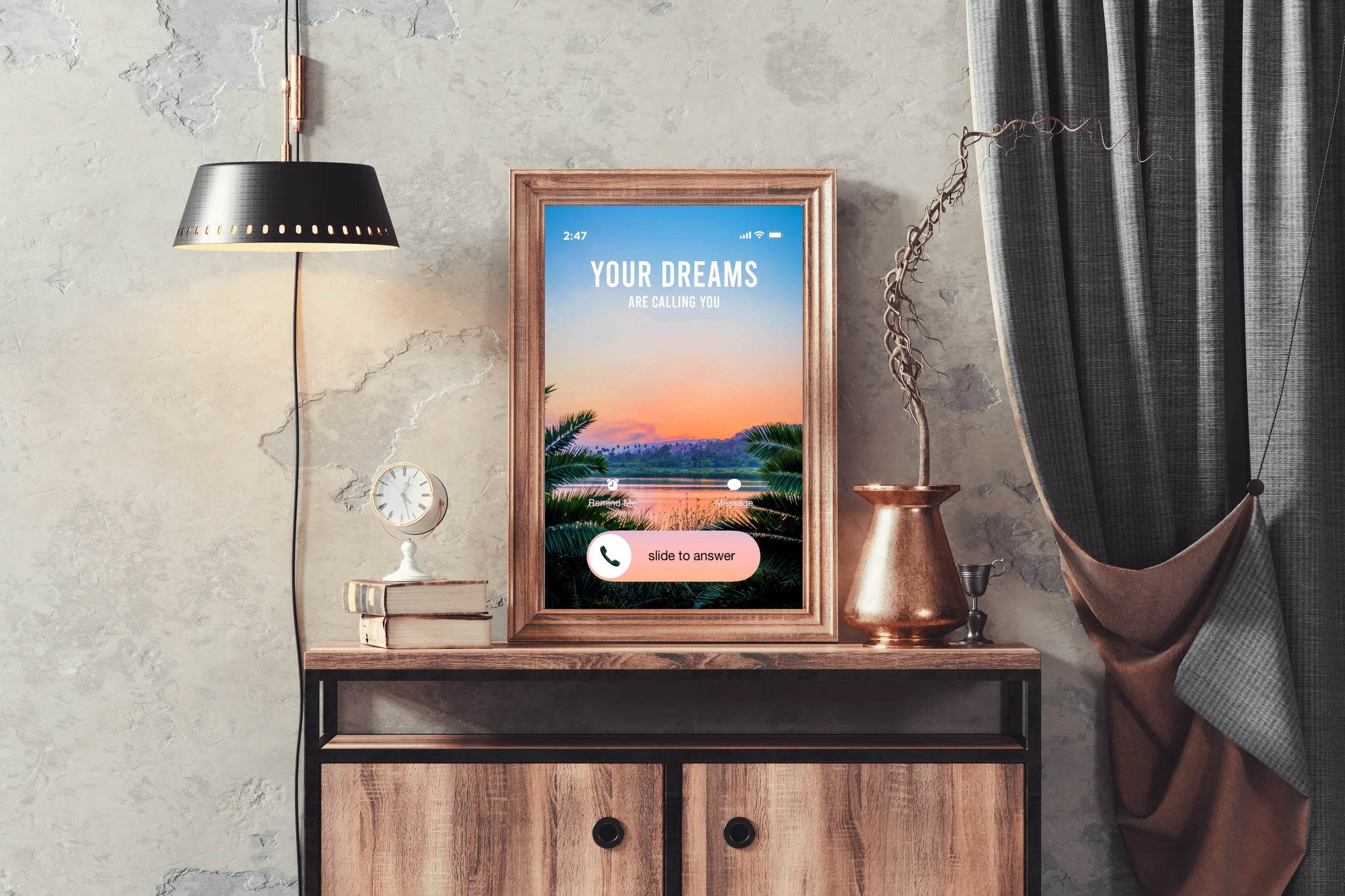 Dreams Calling Motivational Wall Art - beink online art store
