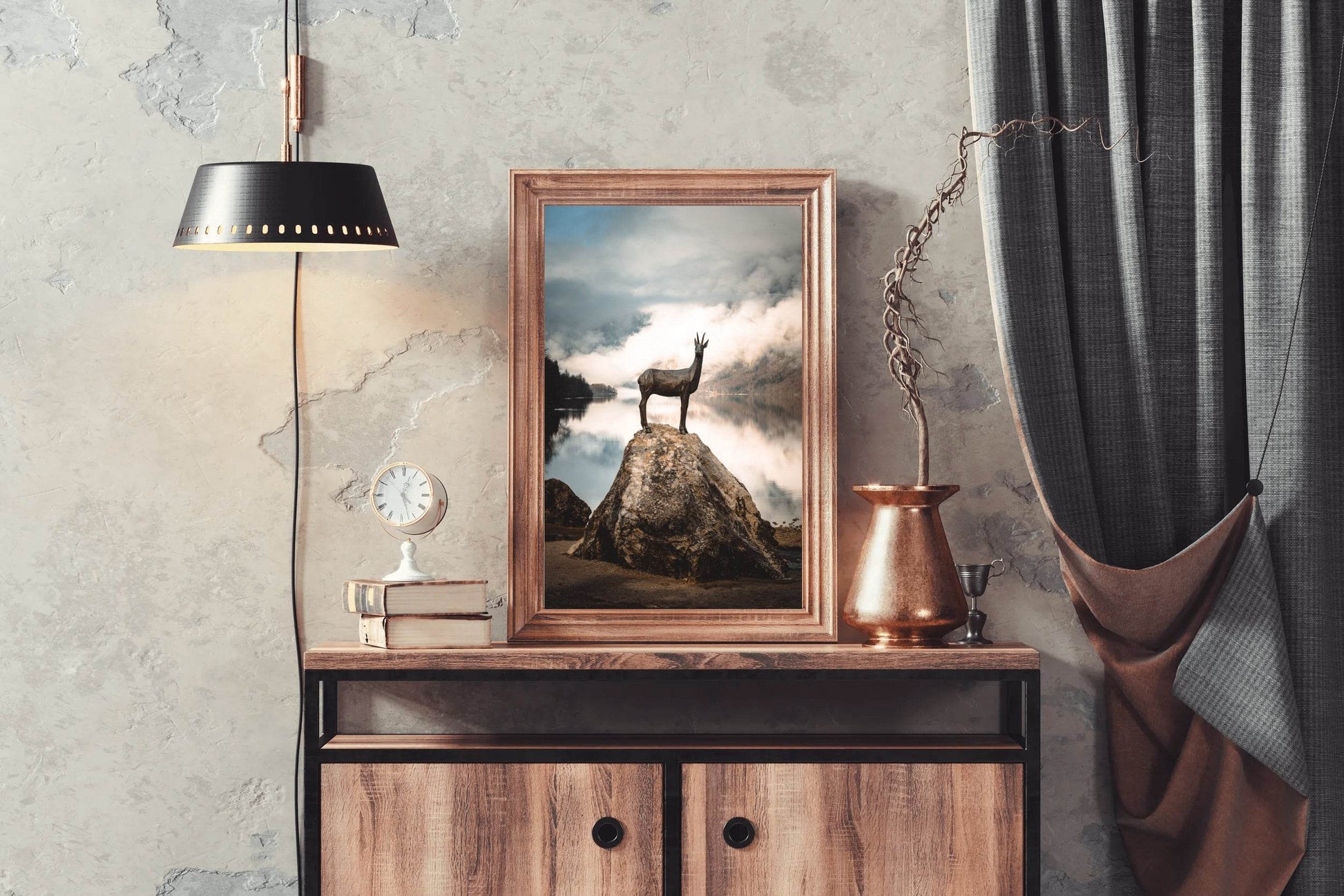 Highland Deer Animal Wall Art - beink online art store