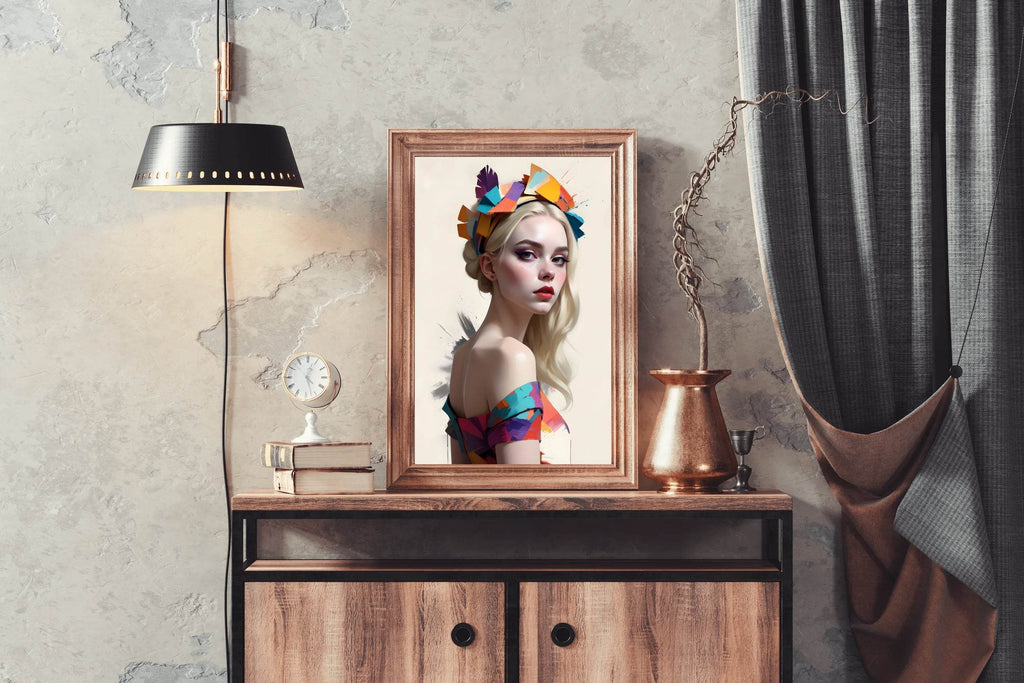 Girl with Blonde Hair Wall Art - beink online art store