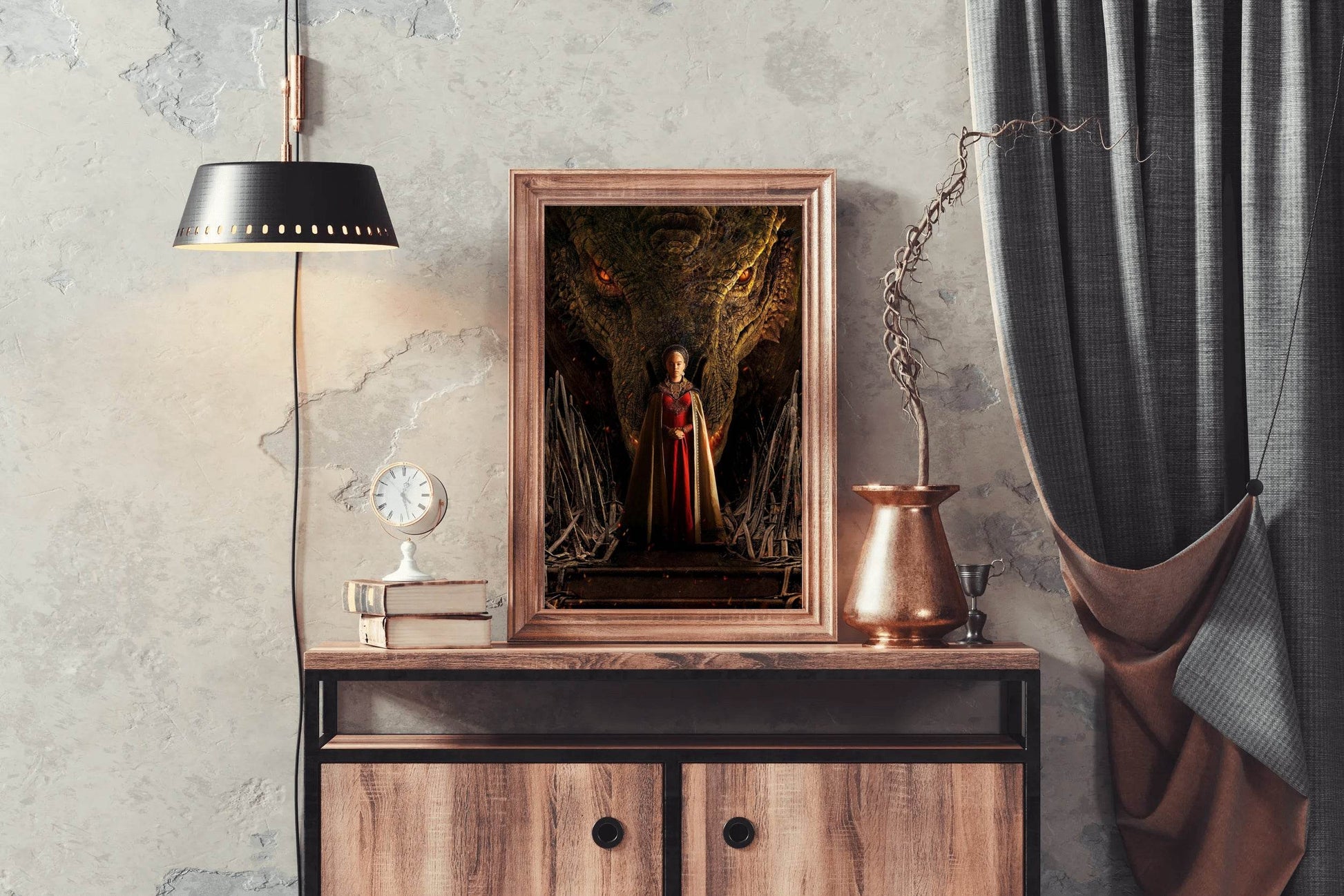 House of the Dragon Rhaenyra Targaryen Wall Art - beink online art store