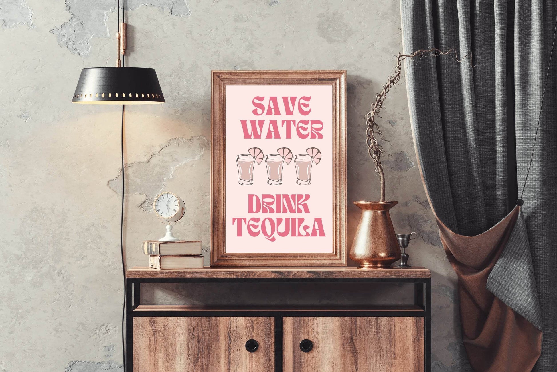 Save Water Drink Wall Art - beink online art store
