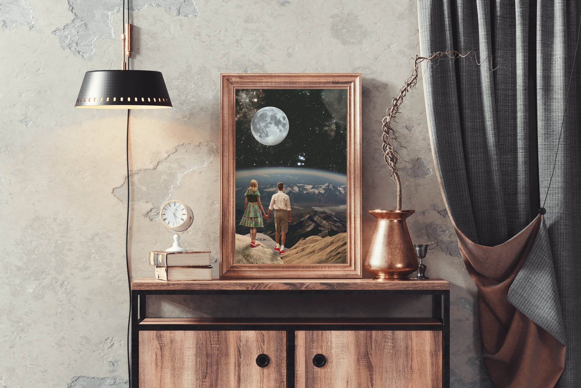 The View Of Space From A Couple Point of View Wall Art - beink online art store