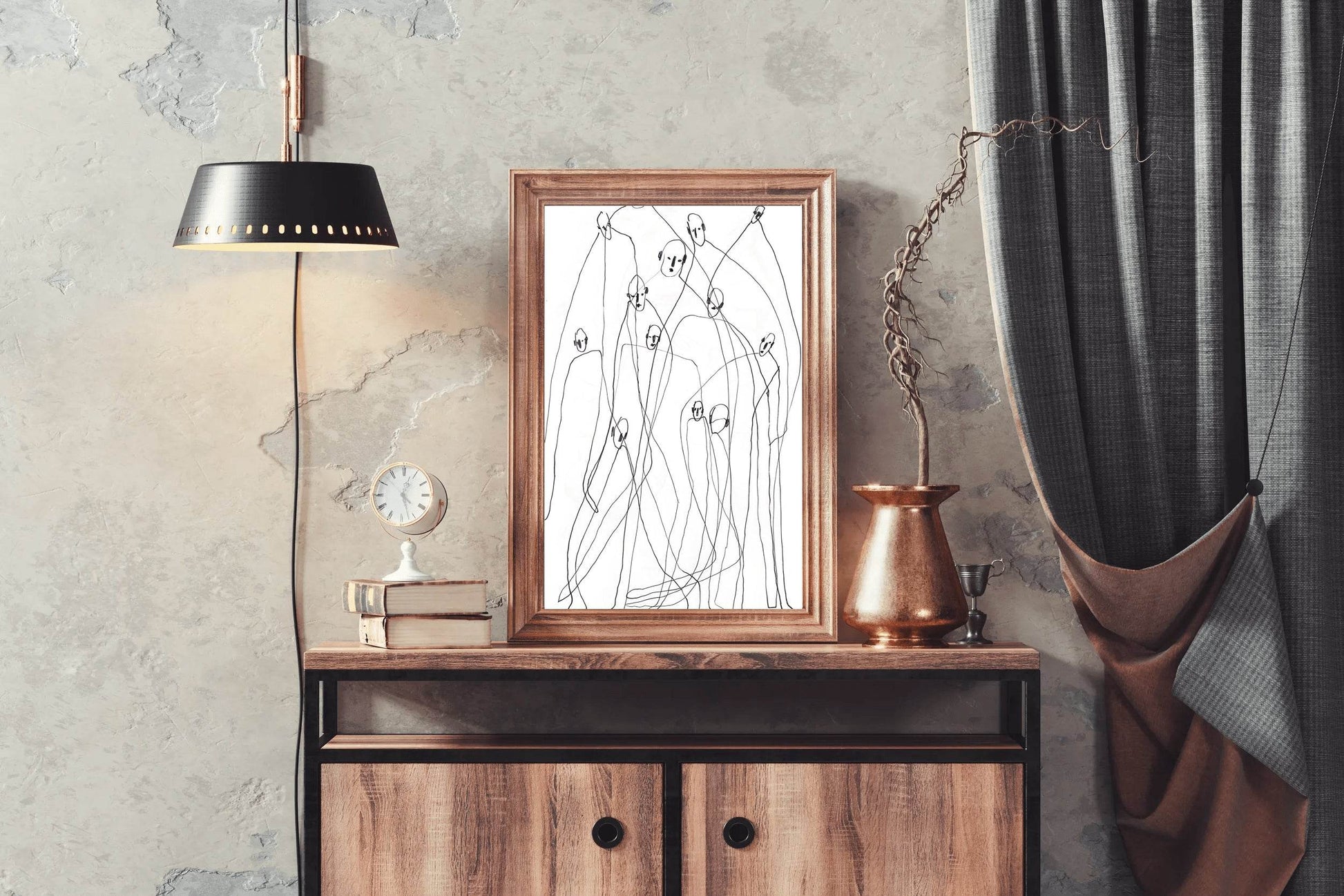 Human Network - Sense of Community Wall Art - beink online art store