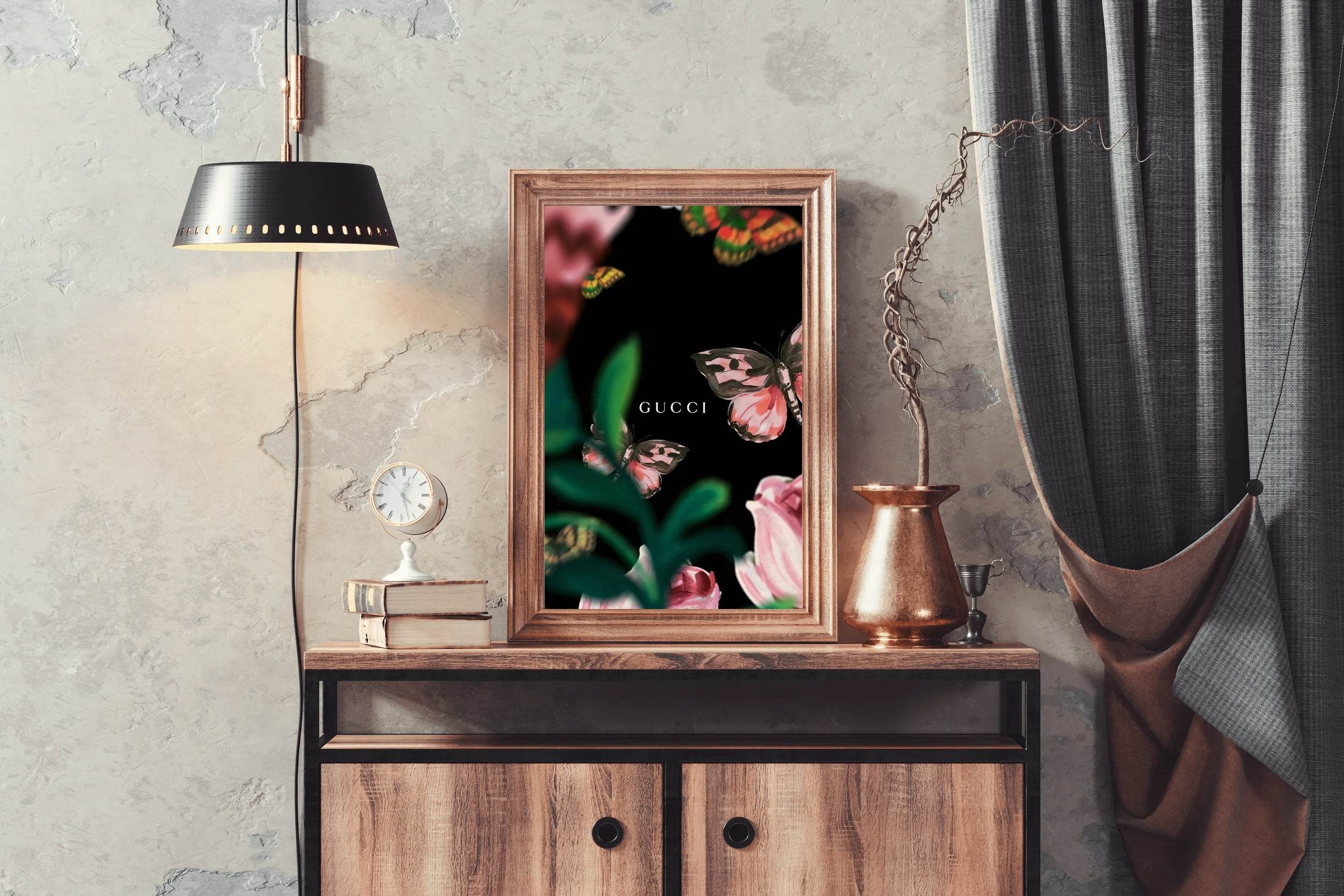 Gucci Butterflies Wall Art - beink online art store