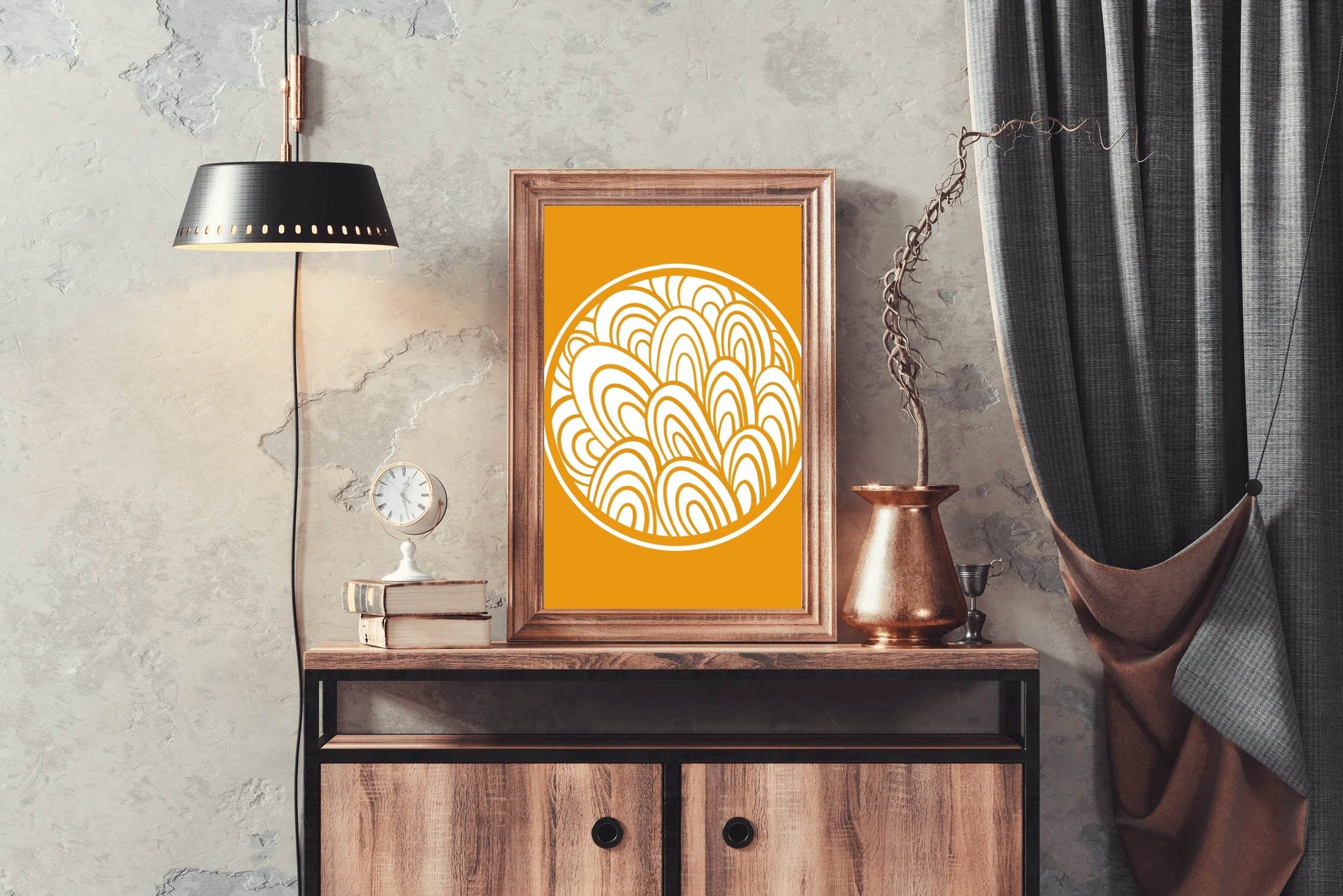 Chinese Round Border Style Wall Art - beink online art store