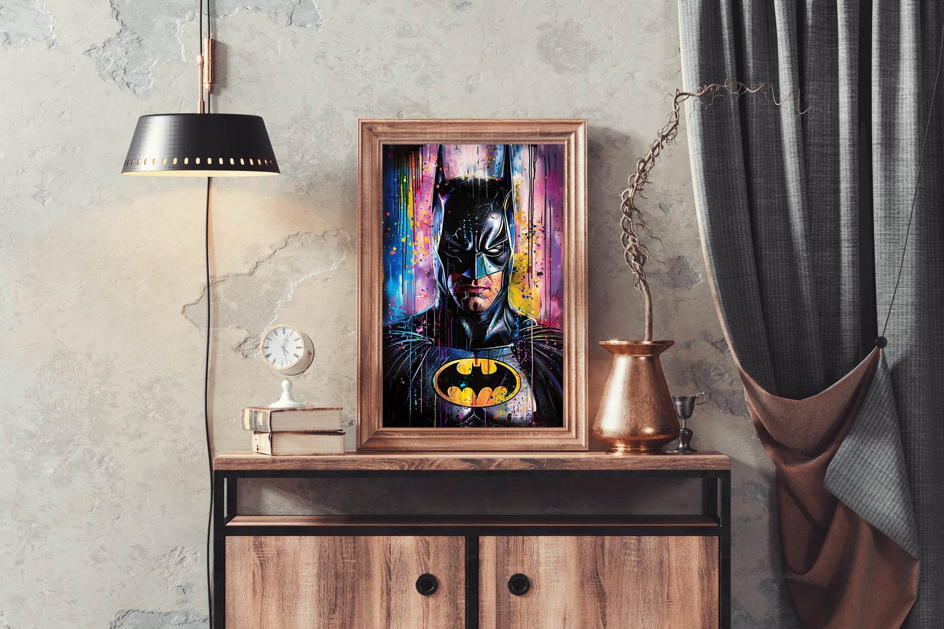 Painting of Batman-The iconic DC Comics Superhero - beink online art store