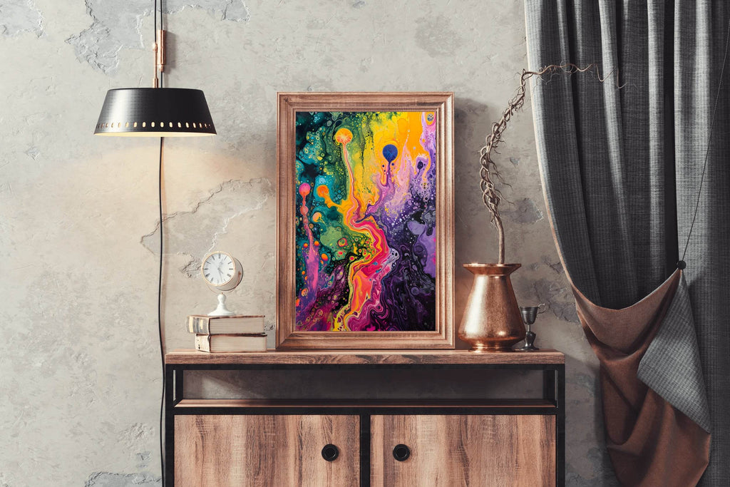 Abstract Psychedelic Dreamscape Wall Art - beink online art store
