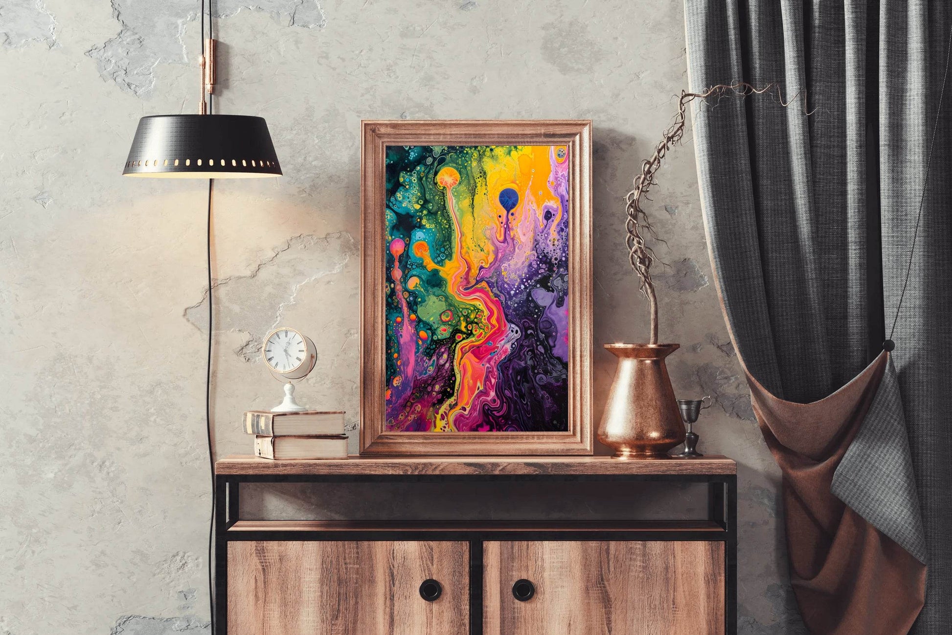 Abstract Psychedelic Dreamscape Wall Art - beink online art store