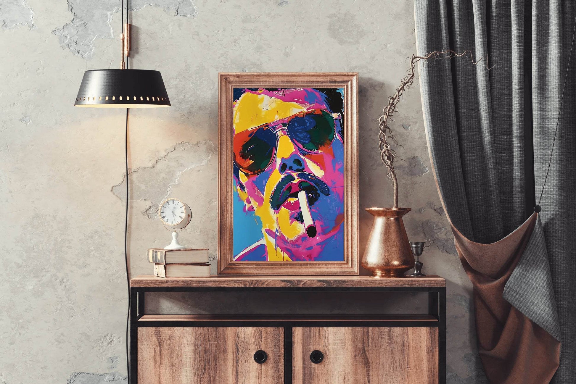 Bold Portrait Colorful Man Wall Art - beink online art store