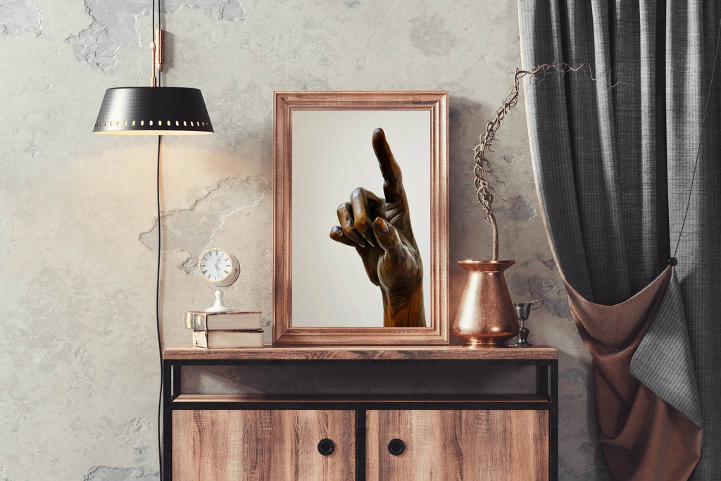 Wooden Hand Sculpture Wall Art - beink online art store