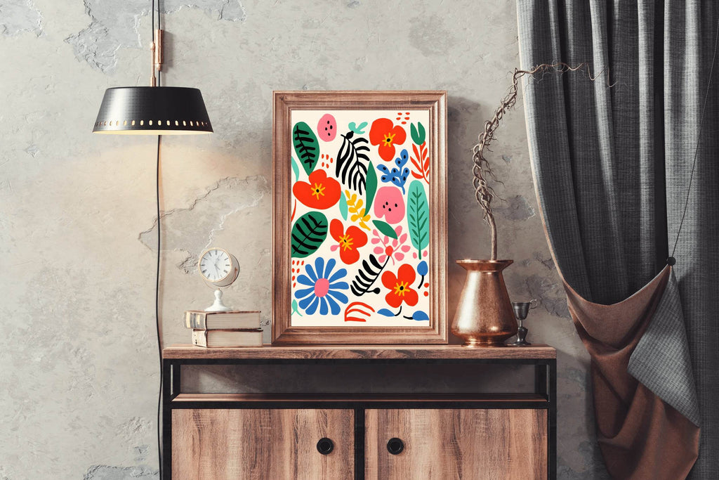 Colorful Floral Painting Art - beink online art store