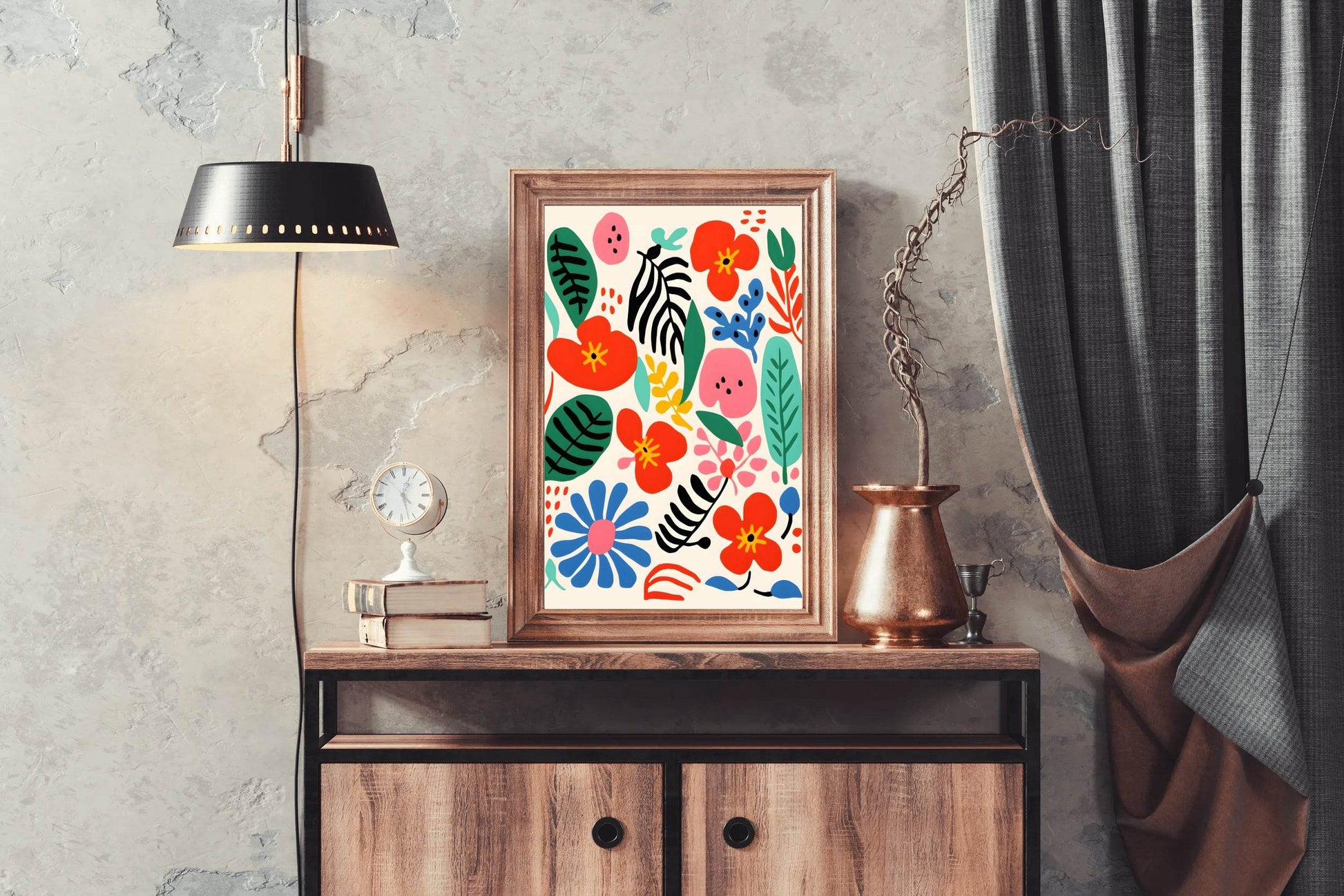 Colorful Floral Painting Art - beink online art store