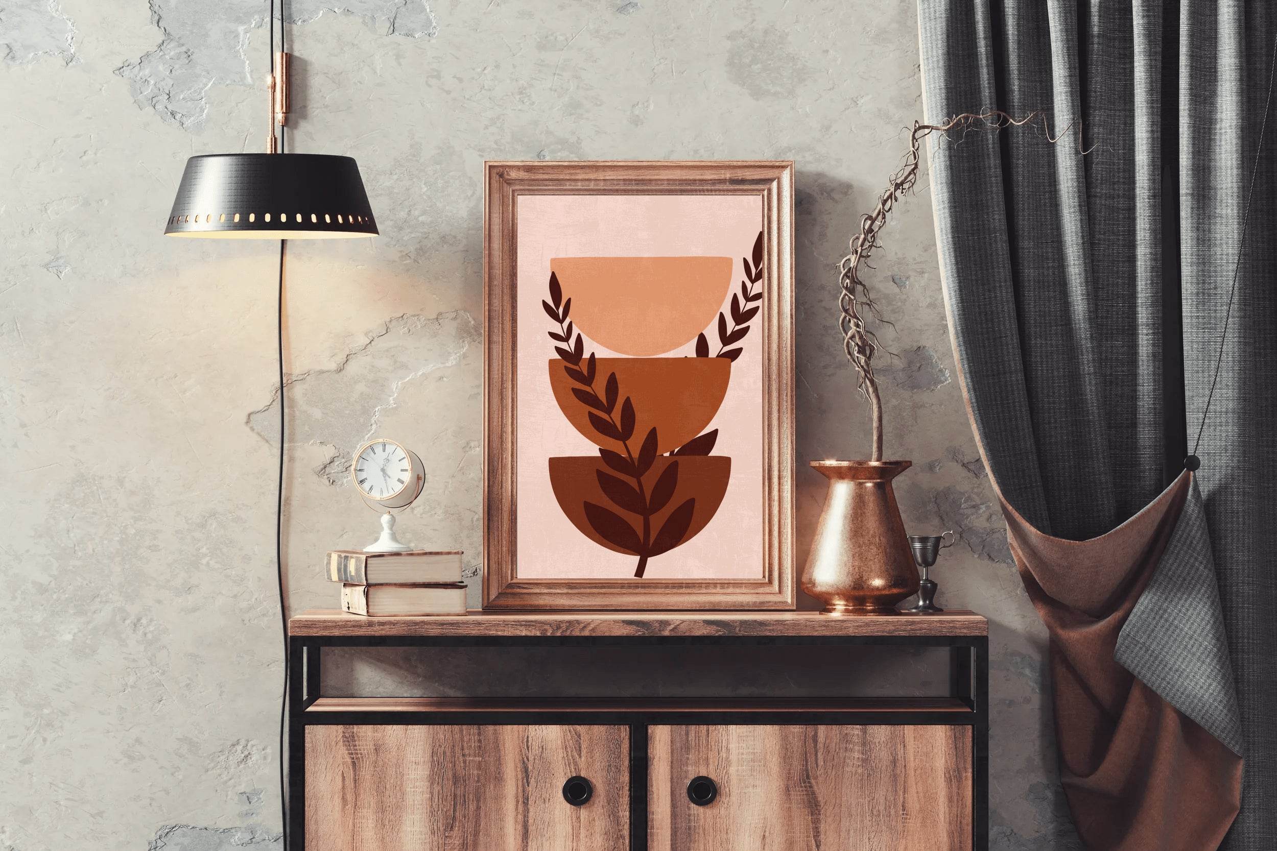 Leaves of Zamophilia Plant Wall Art - beink online art store
