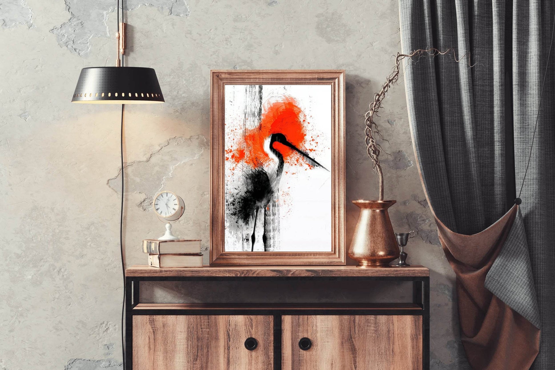 Stork Bird Oil Painting Wall Art - beink online art store