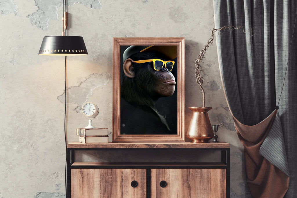 Gorilla With Sunglasses Wall Art - beink online art store