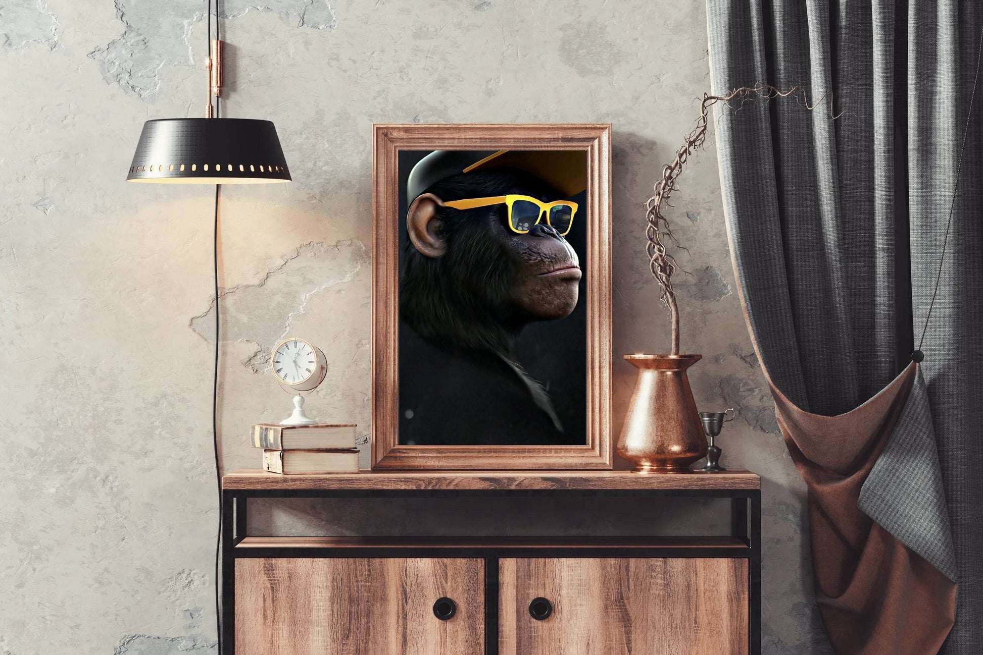 Gorilla With Sunglasses Wall Art - beink online art store
