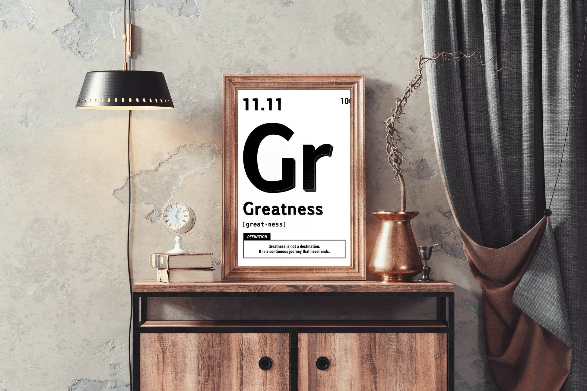 11.11 Greatness Motivational Wall Art - beink online art store
