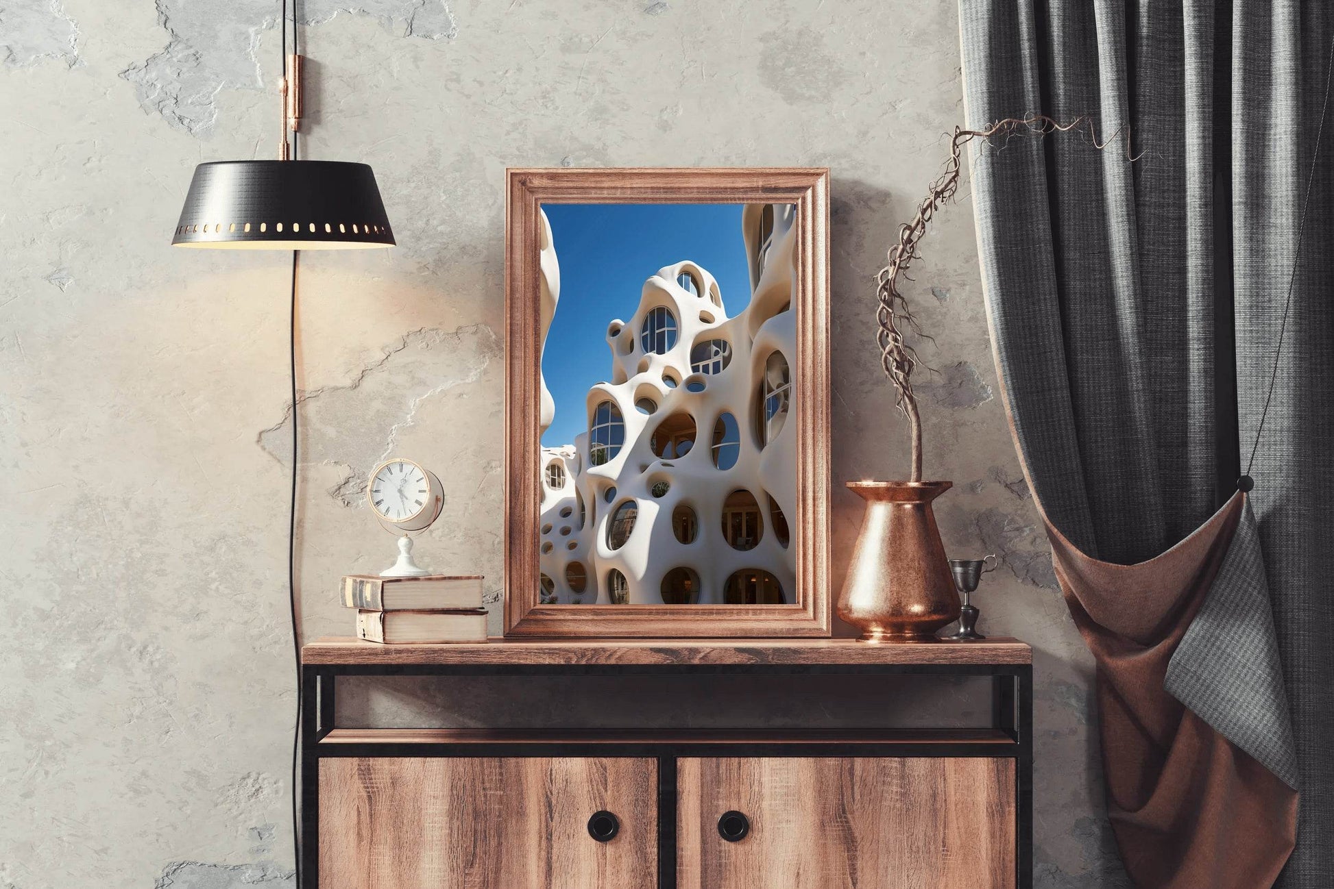 Stacked Houses In South Wall Art - beink online art store