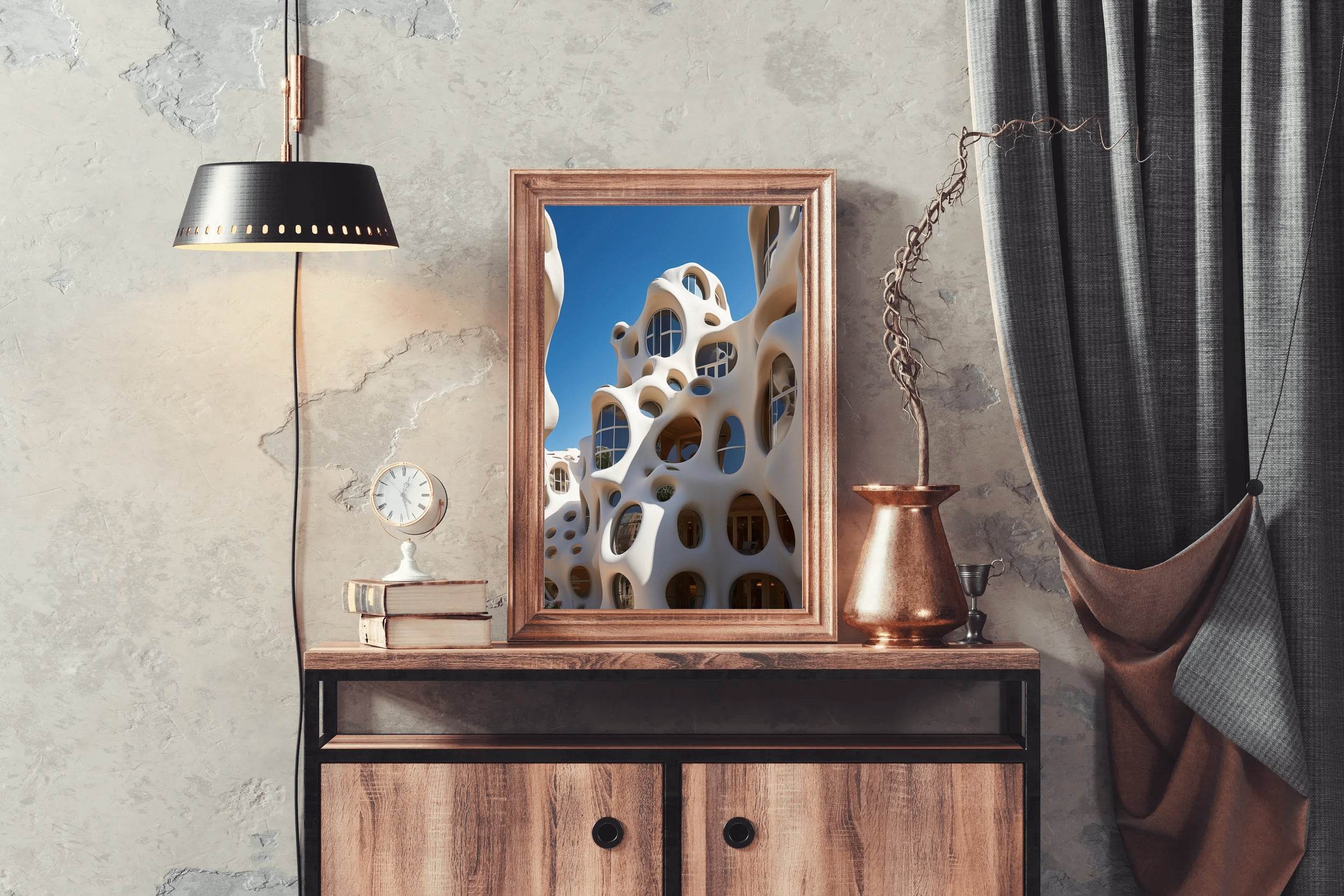 Stacked Houses In South Wall Art - beink online art store