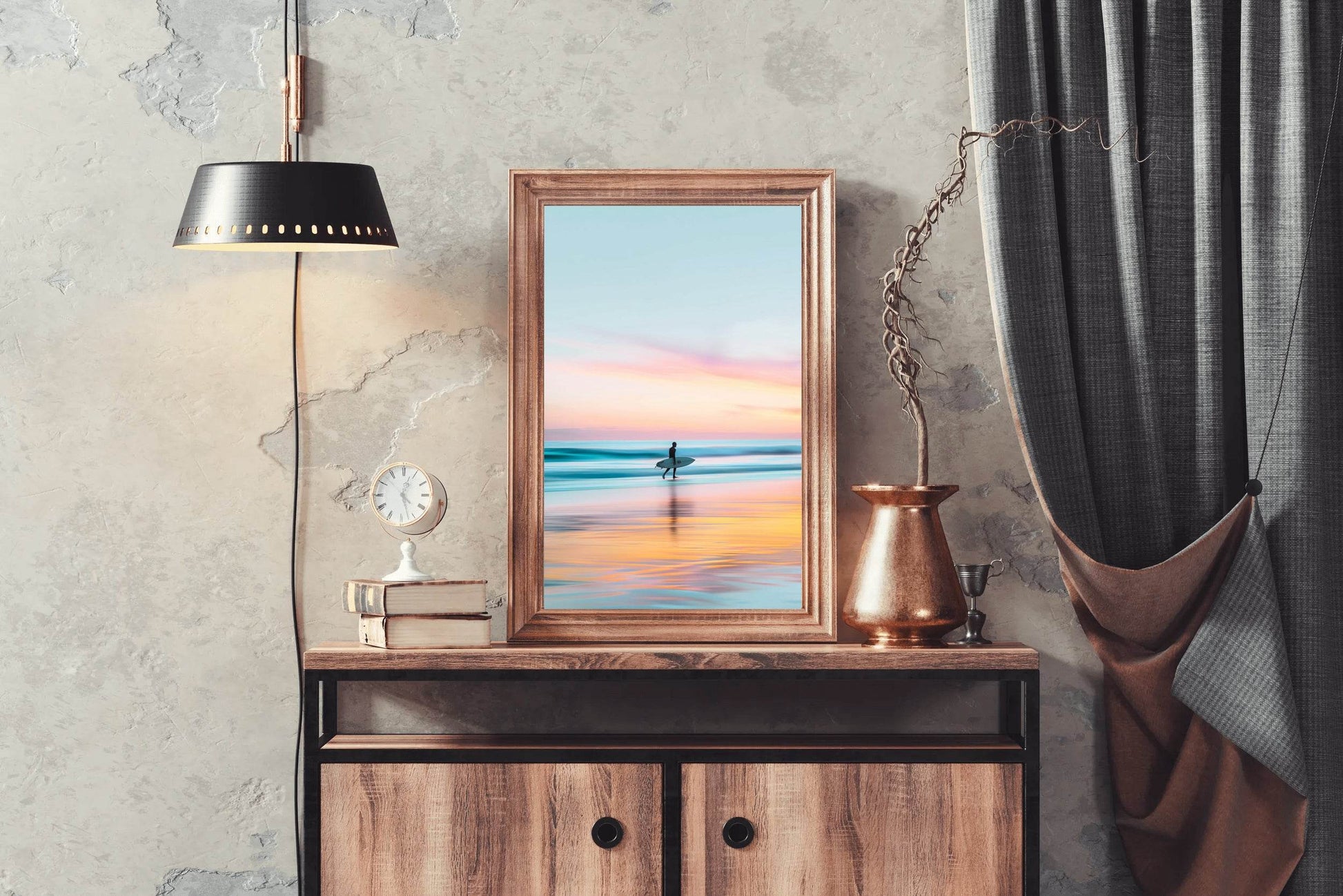 Sunset the Beach Wll Art - beink online art store
