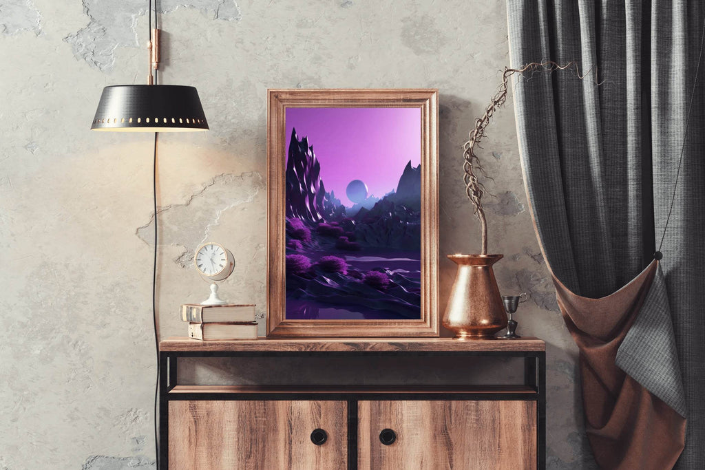 Galaxy Planets Digital Wall Art - beink online art store