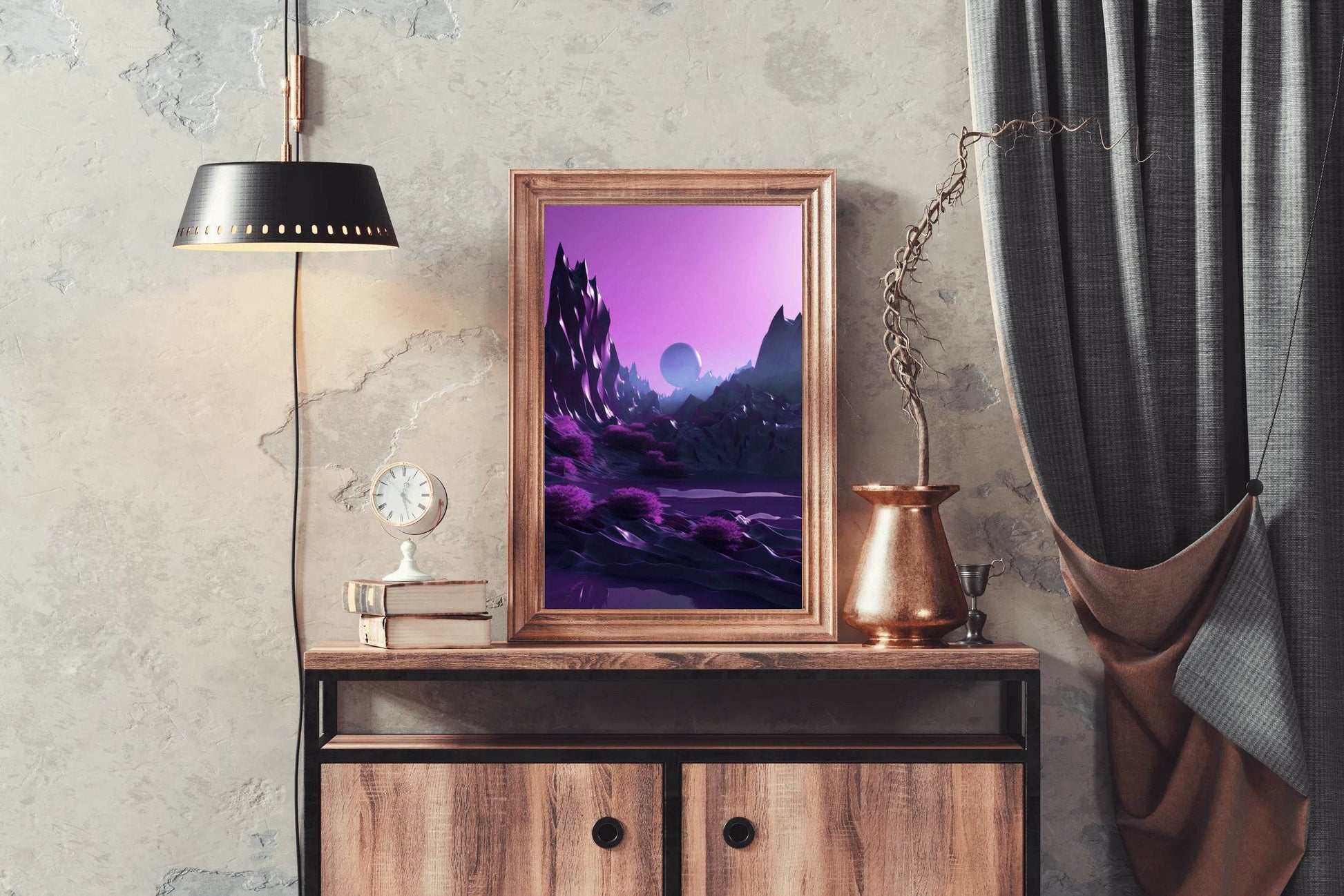 Galaxy Planets Digital Wall Art - beink online art store