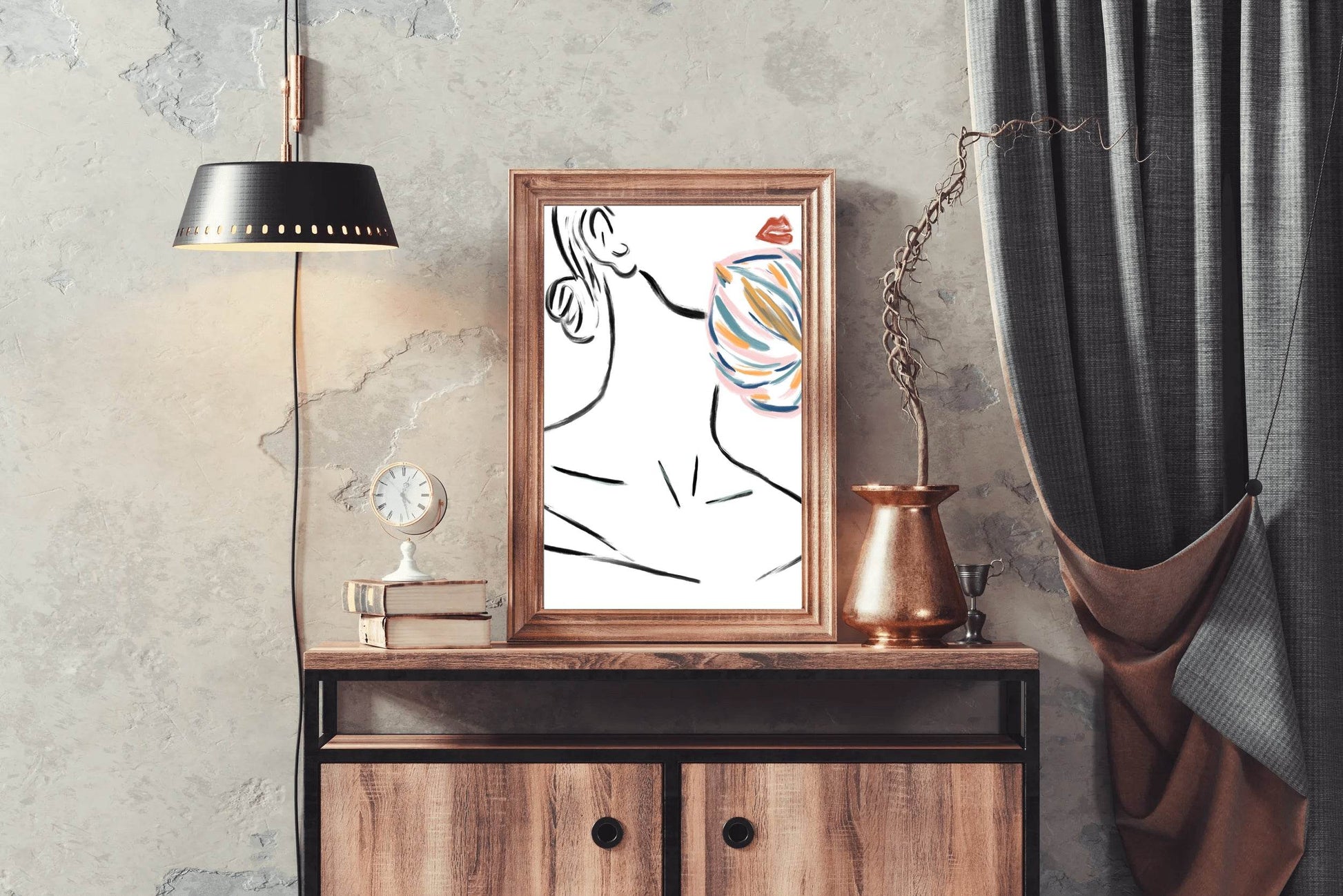 Painting of A Woman's Neck Wall Art - beink online art store