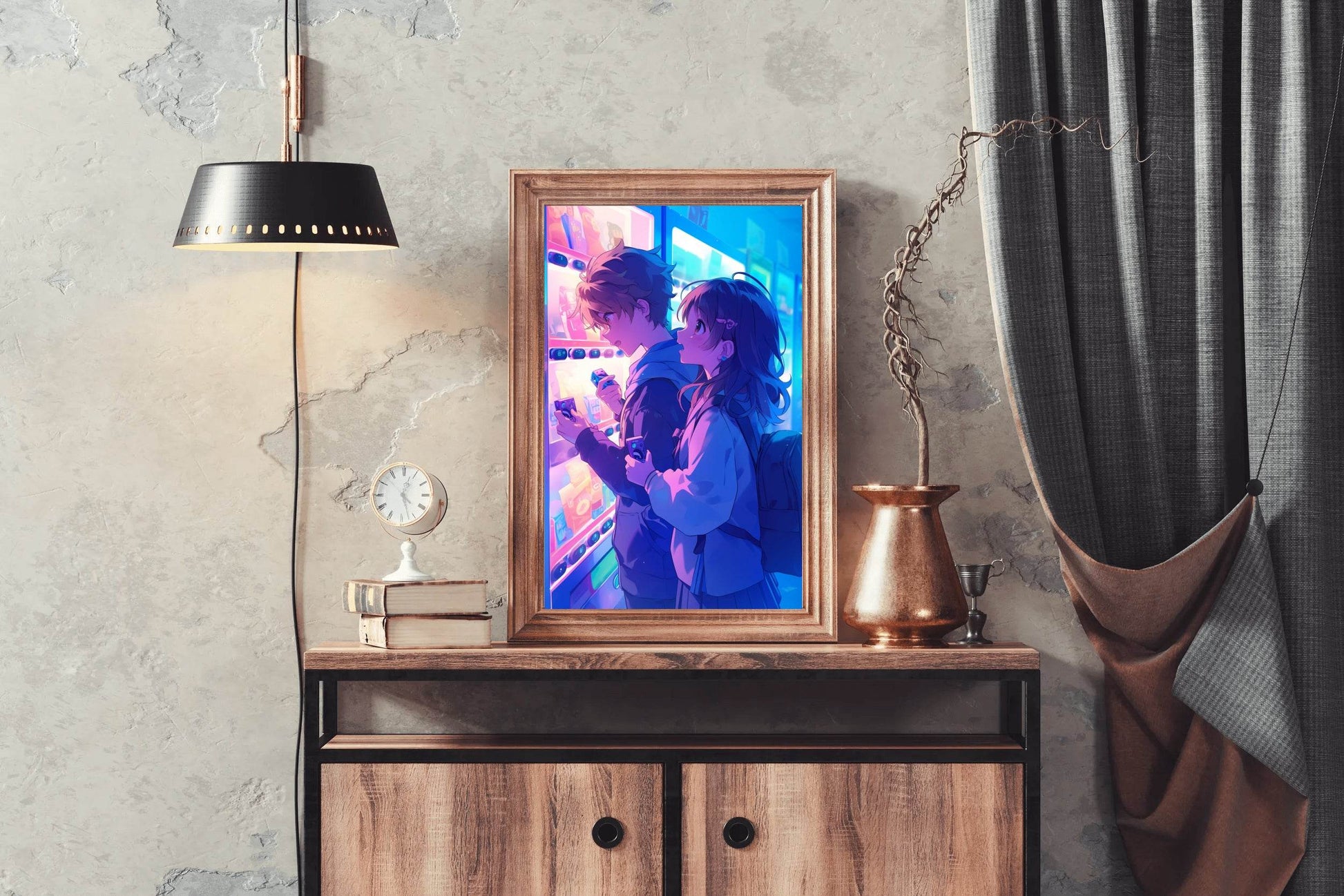 Anime Couple Wall art - beink online art store