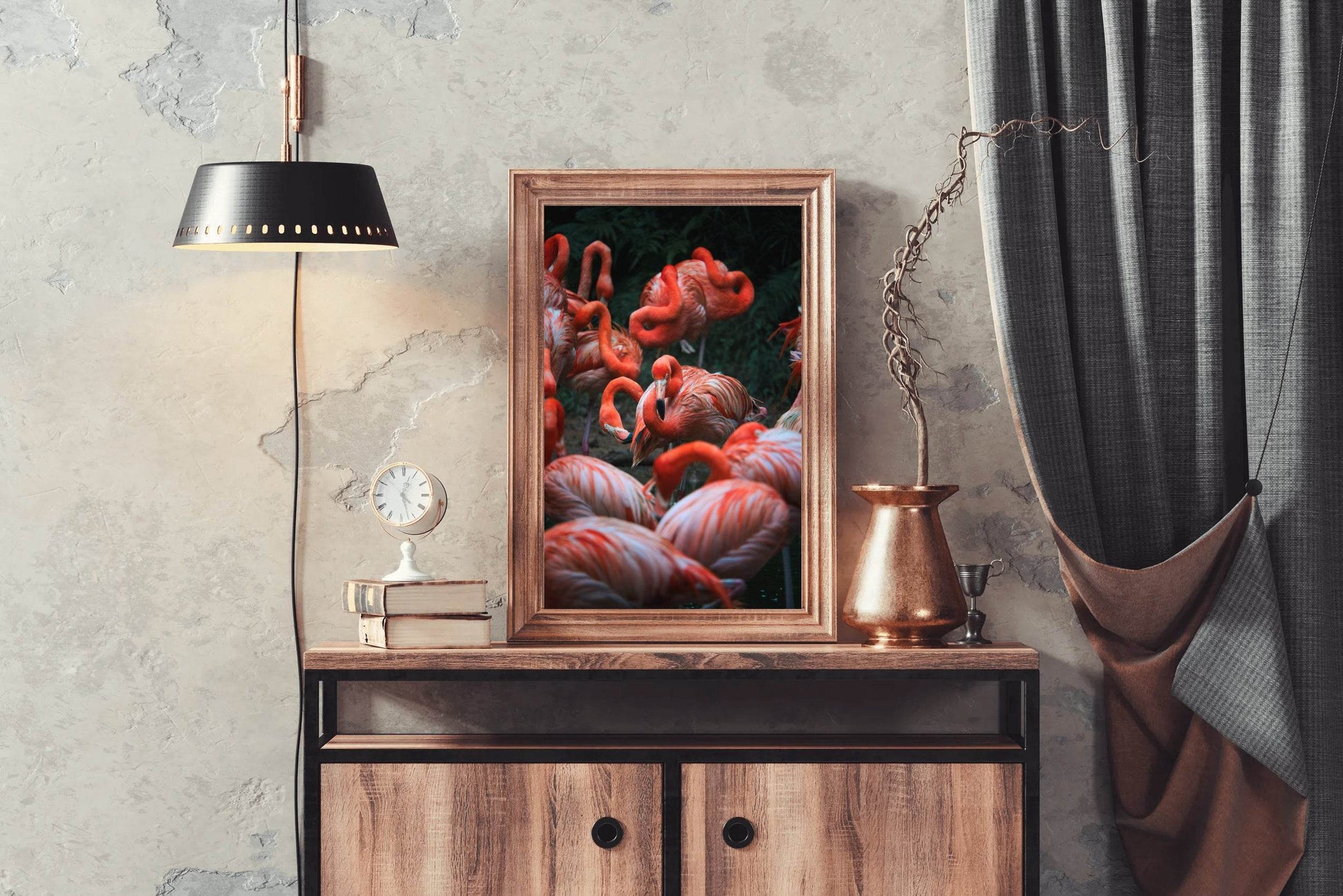 American Flamingo Bird Wall Art - beink online art store