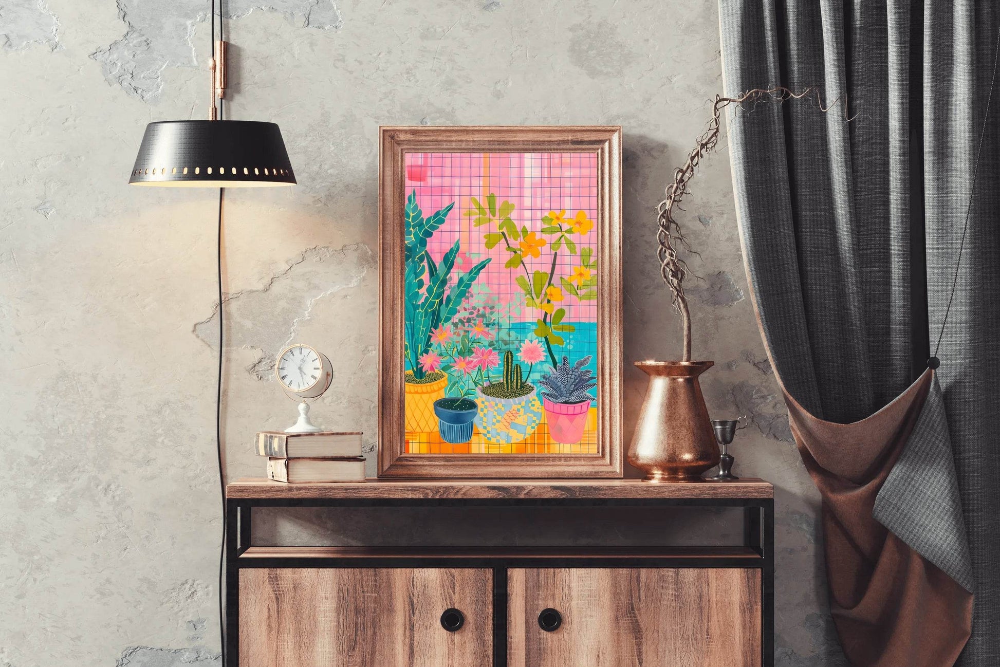 Potted Paradise Digital Art - beink online art store