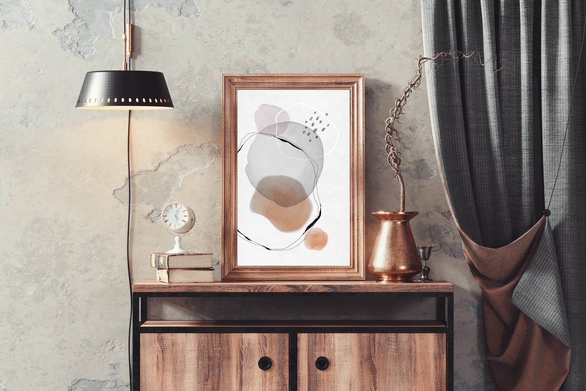 Water Color Mark Abstract Wall Art - beink online art store