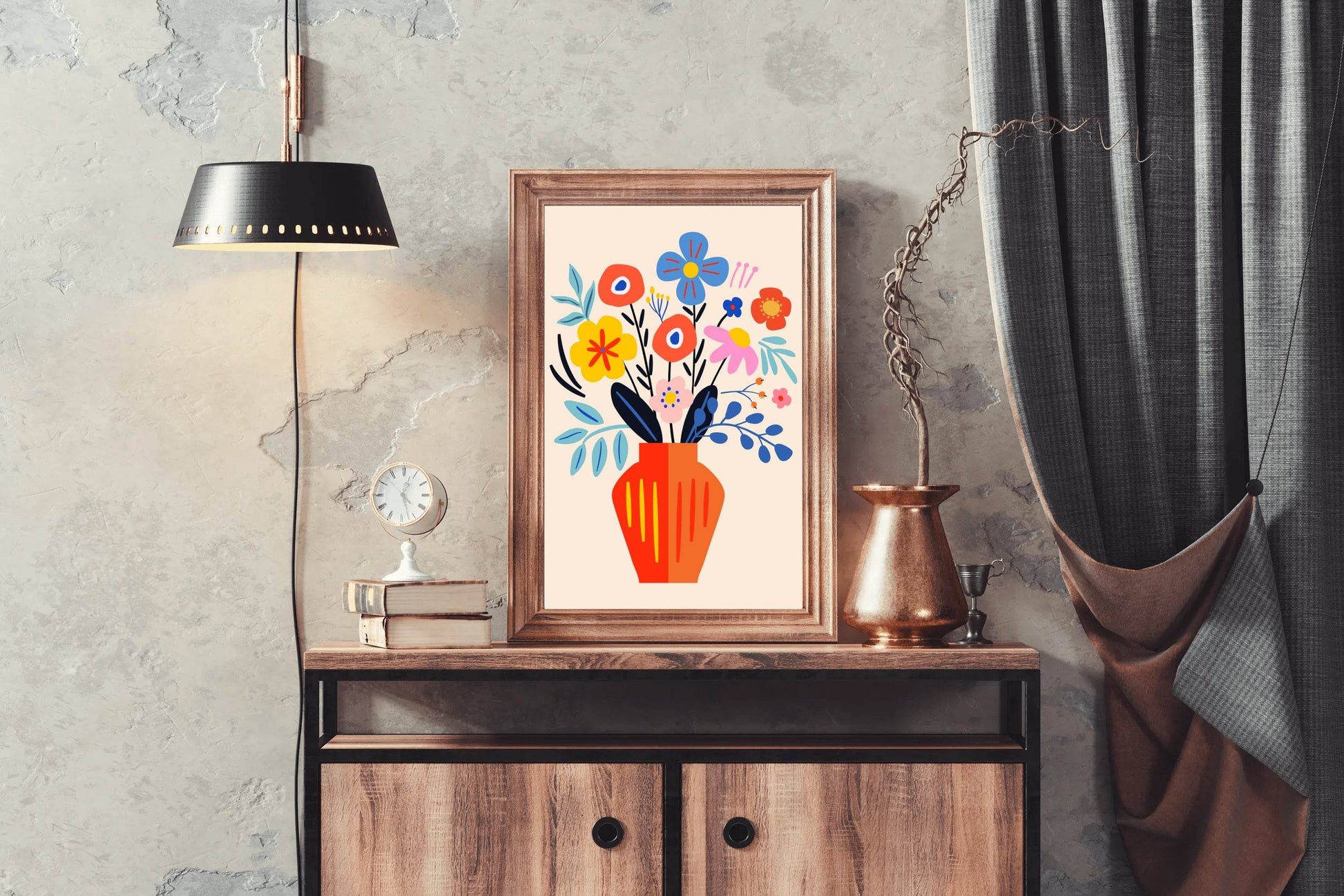 Painting a Vase of Spring Flowers - beink online art store