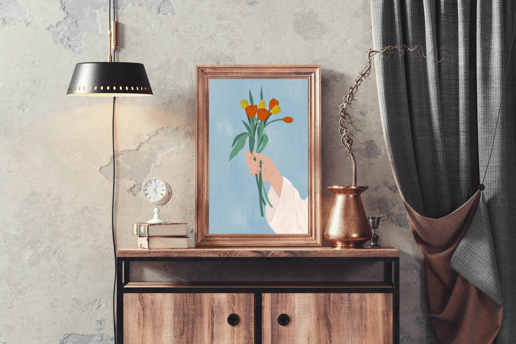 Bouquet in Hand Wall Art - beink online art store