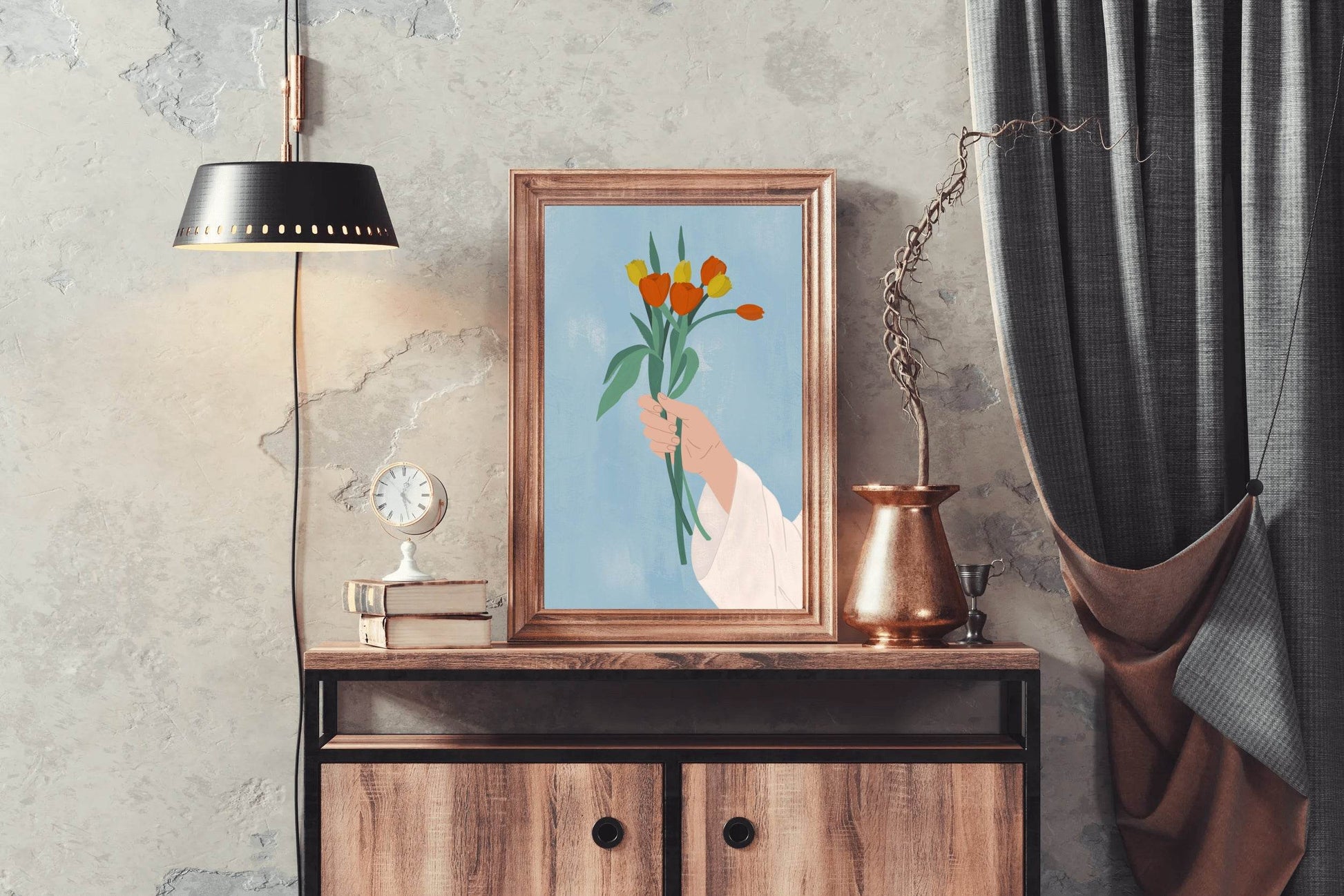 Bouquet in Hand Wall Art - beink online art store