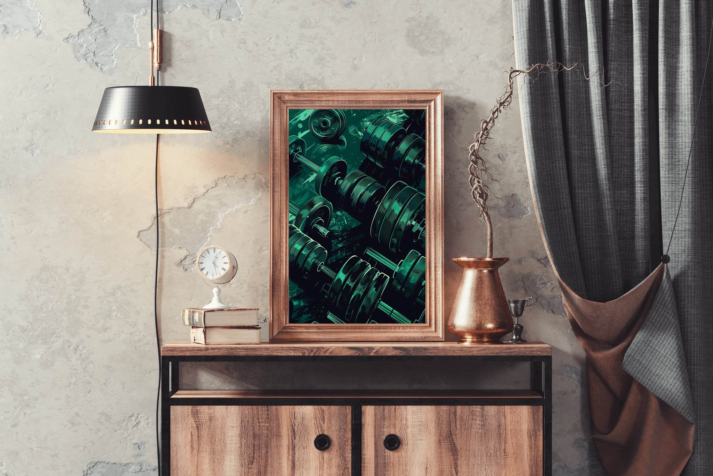 Green Muscle Mass Wall Art - beink online art store