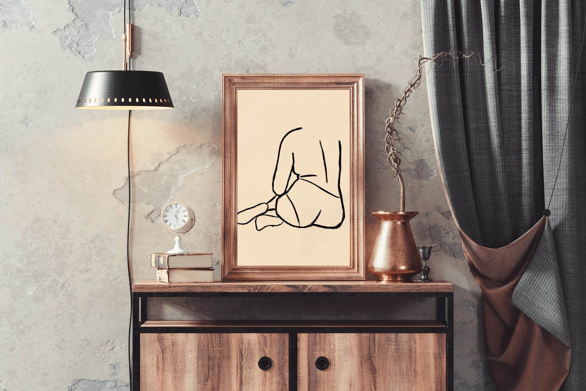 The Back of A Woman Wall Art - beink online art store