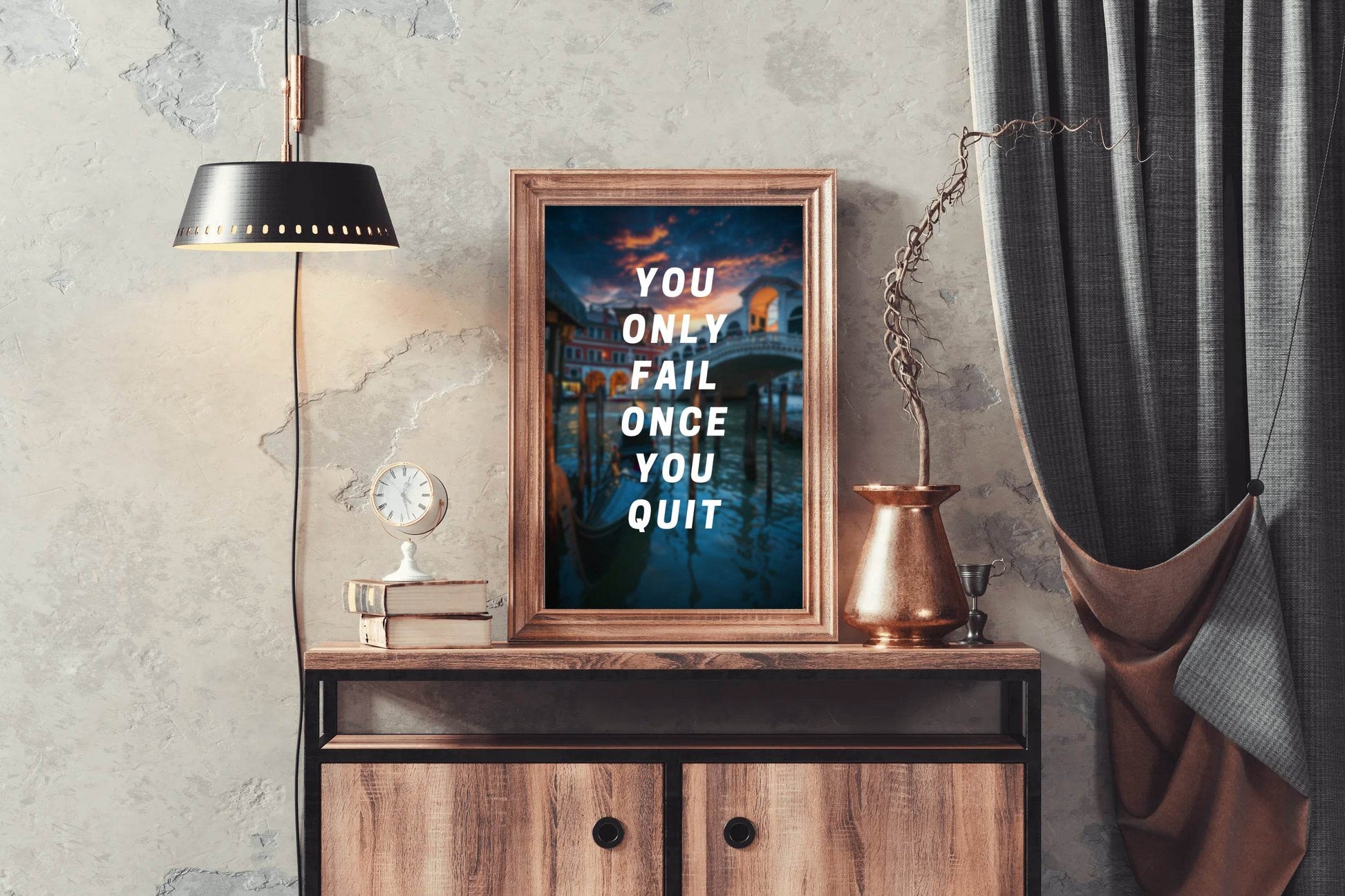 Never Quit Motivational Wall Art - beink online art store