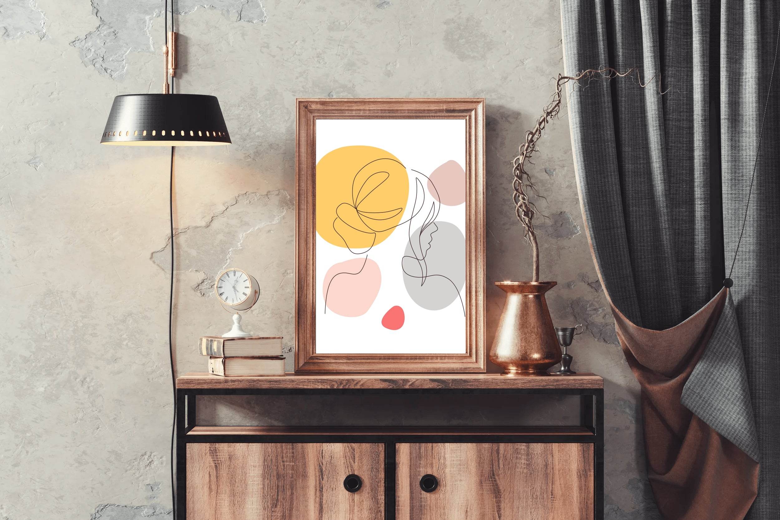 Minimal Female Design Wall Art - beink online art store