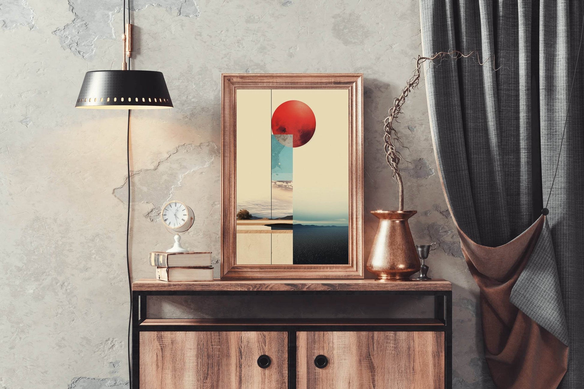 Creative Digital Collage Abstract Wall Art - beink online art store