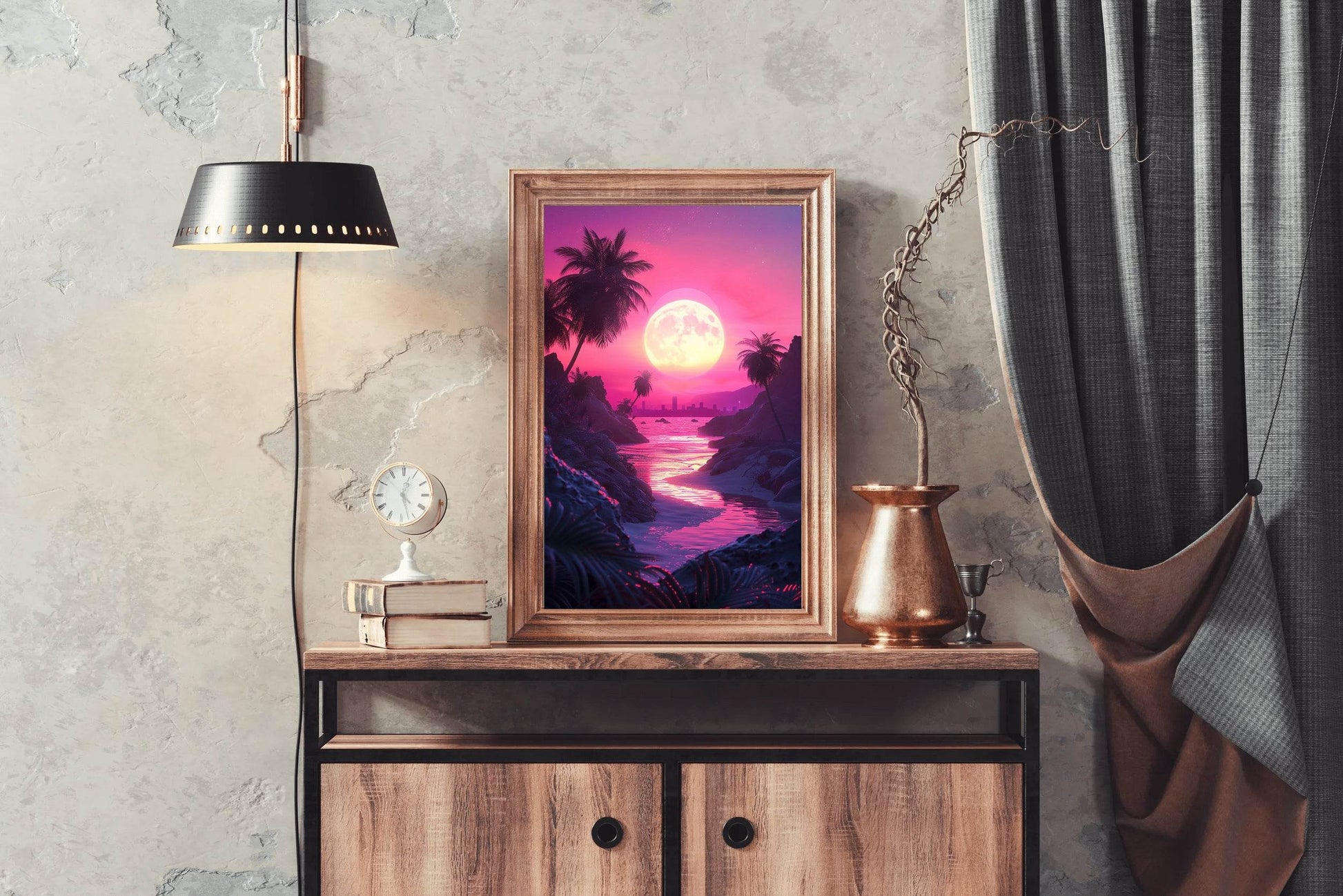 Sunset Light In The Water Wall Art - beink online art store