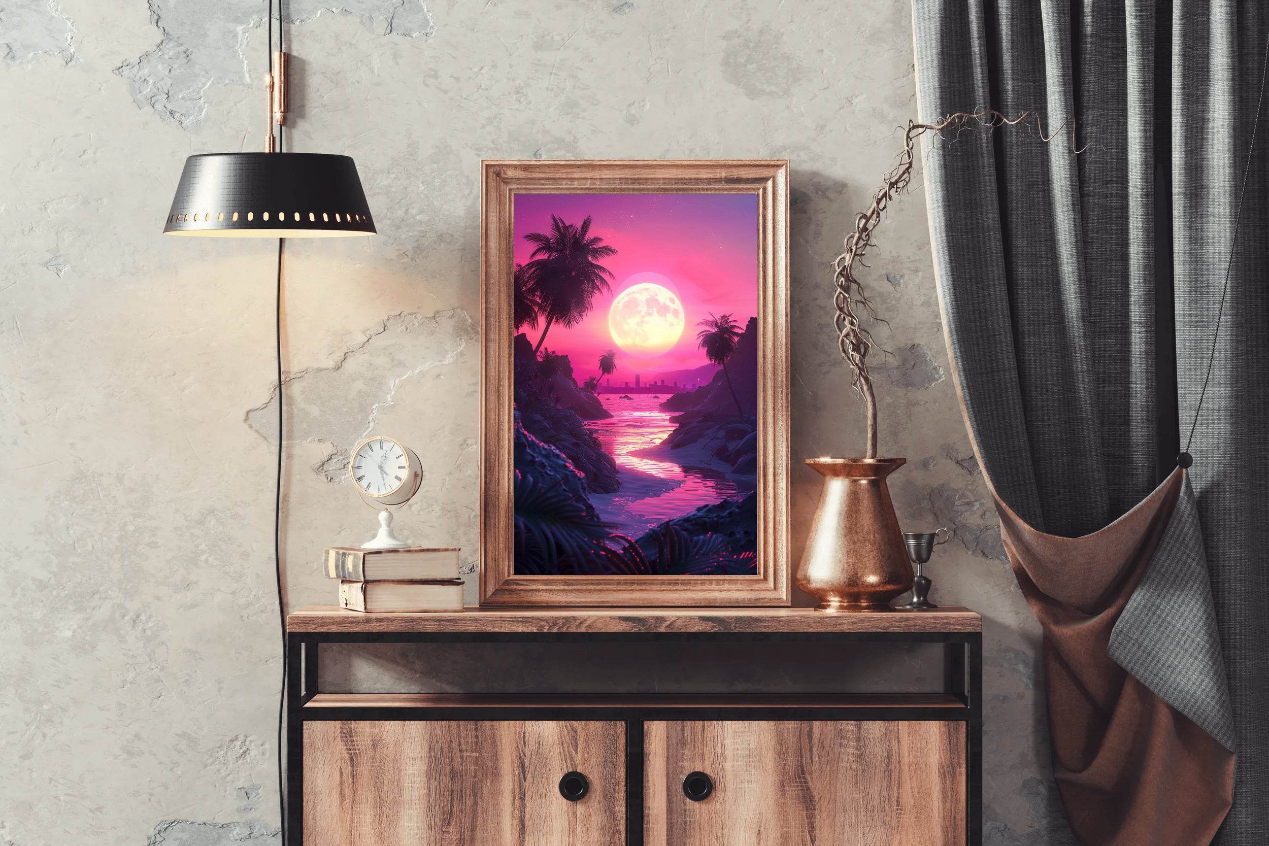 Sunset Light In The Water Wall Art - beink online art store