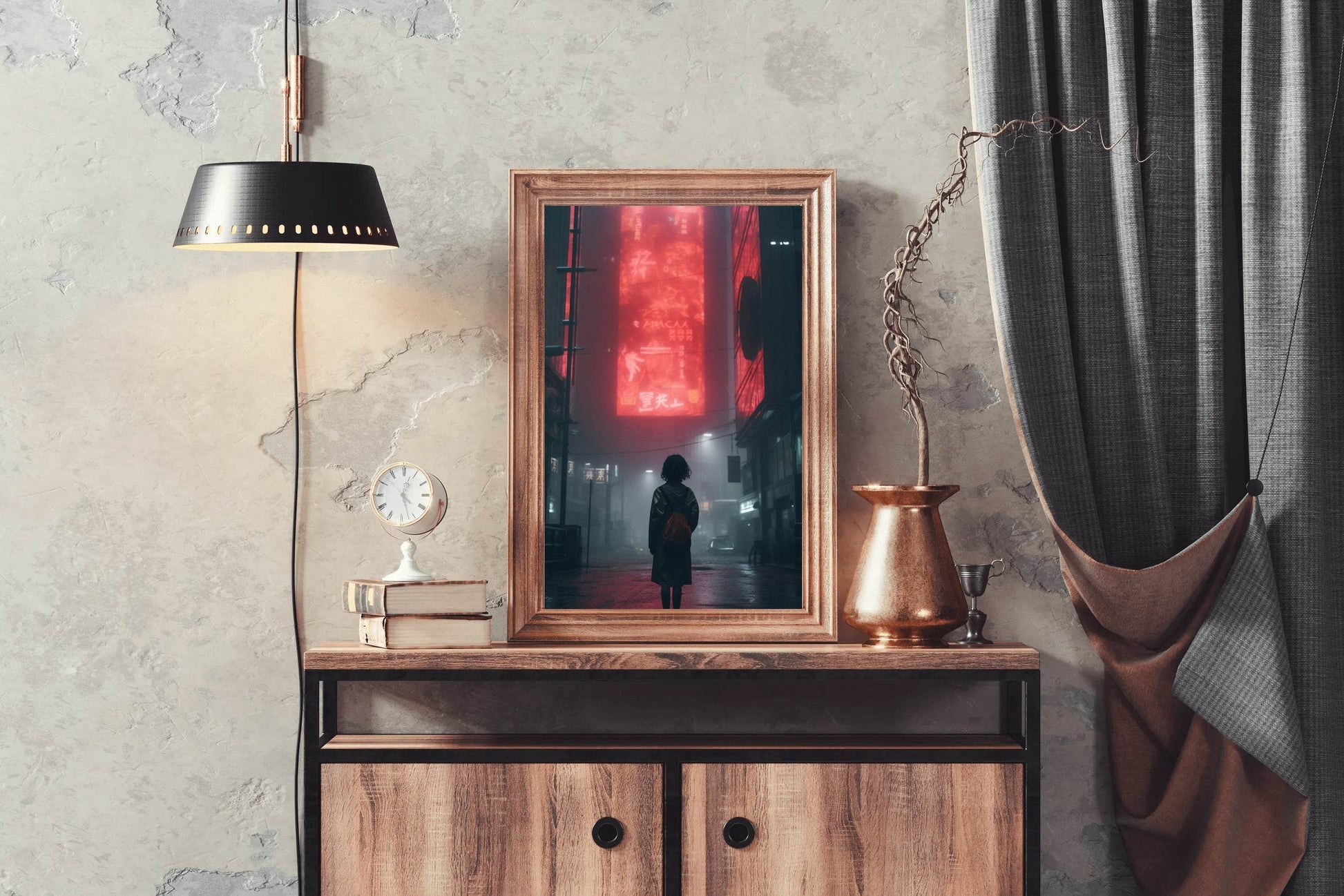 Chinatown At Night Wall Art - beink online art store